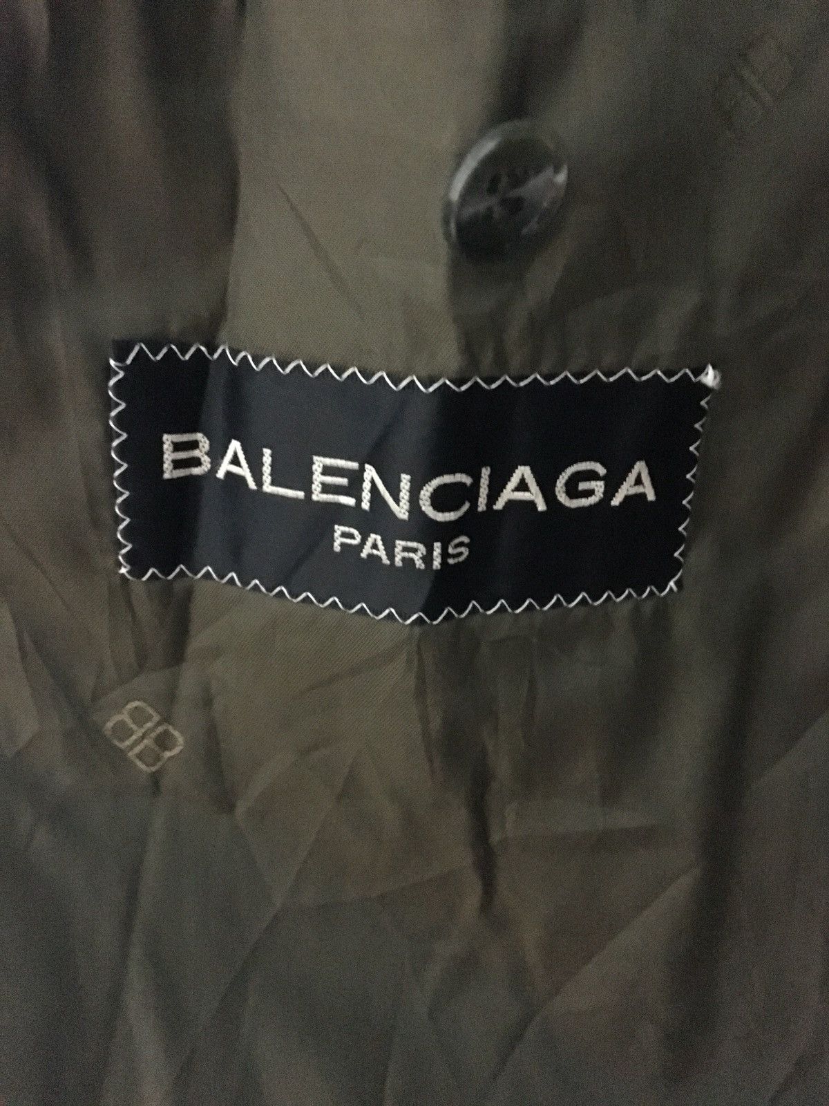 Balenciaga Old Wool Coat Dark Green By Balenciaga Size US L / EU 52-54 / 3 - 6 Thumbnail