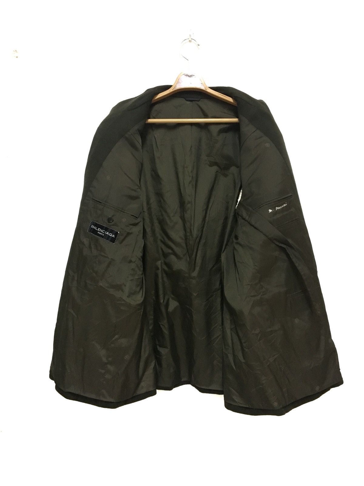 Balenciaga Old Wool Coat Dark Green By Balenciaga Size US L / EU 52-54 / 3 - 5 Thumbnail