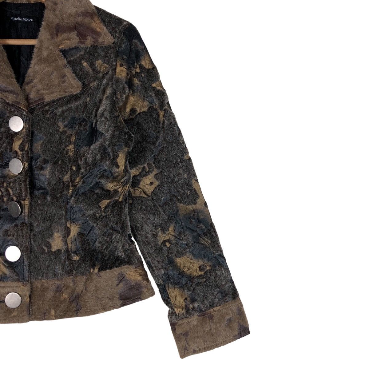 If Six Was Nine Japanese Acid Wash Style Hybrids Faux Fur Archive Jacket Size S / US 4 / IT 40 - 4 Thumbnail