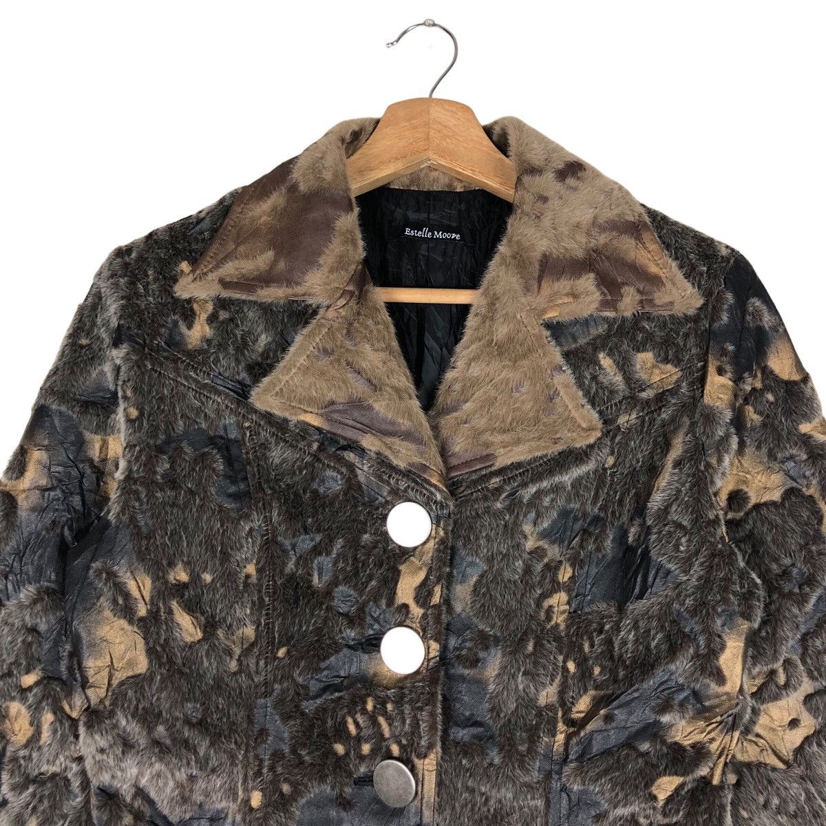 If Six Was Nine Japanese Acid Wash Style Hybrids Faux Fur Archive Jacket Size S / US 4 / IT 40 - 2 Thumbnail