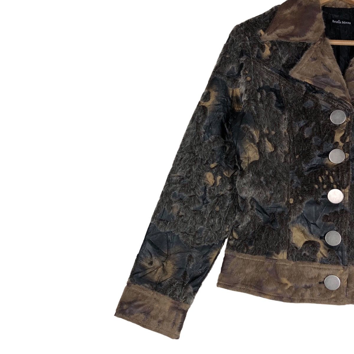 If Six Was Nine Japanese Acid Wash Style Hybrids Faux Fur Archive Jacket Size S / US 4 / IT 40 - 3 Thumbnail