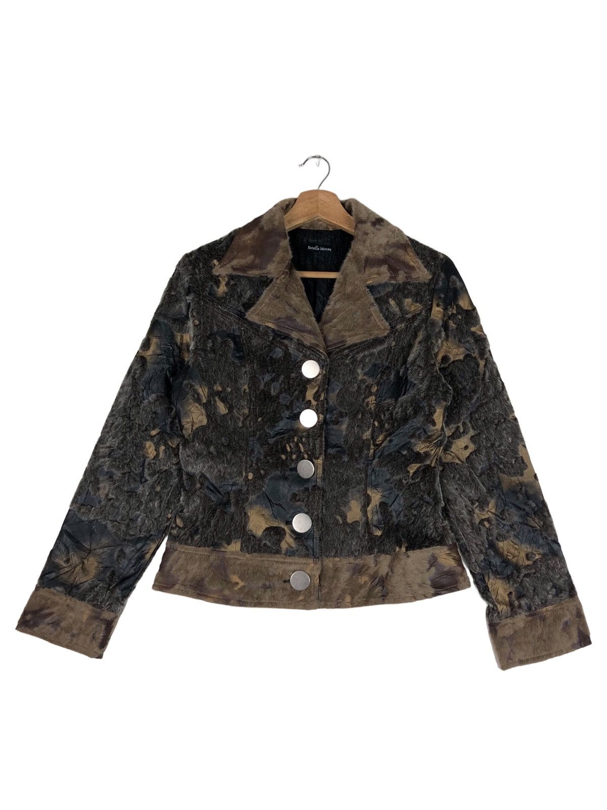 If Six Was Nine Japanese Acid Wash Style Hybrids Faux Fur Archive Jacket Size S / US 4 / IT 40 - 1 Thumbnail