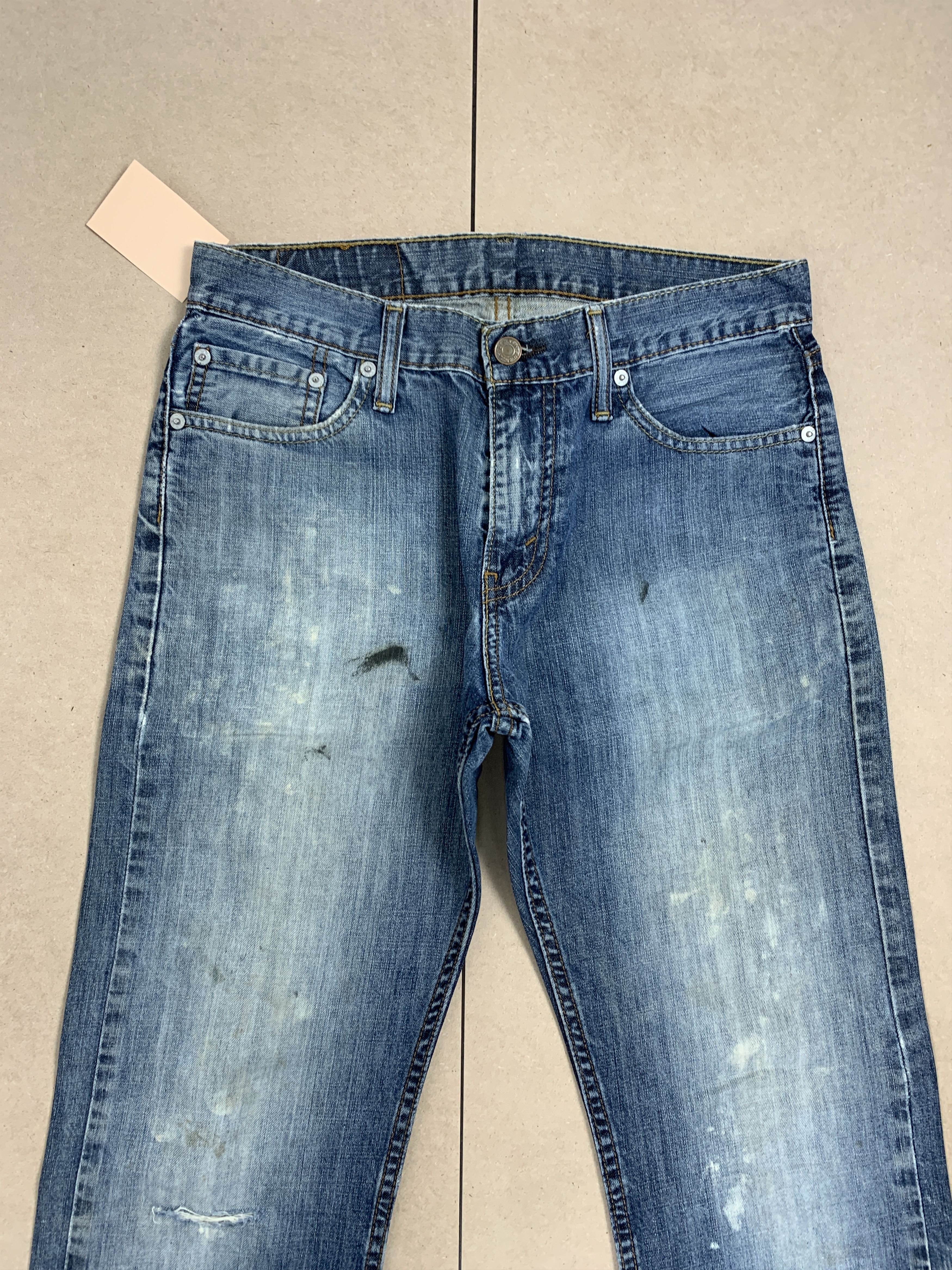 Levi's × Vintage Vintage LEVI'S 514 Distressed Faded Straight Cut Jeans Size US 31 - 2 Thumbnail