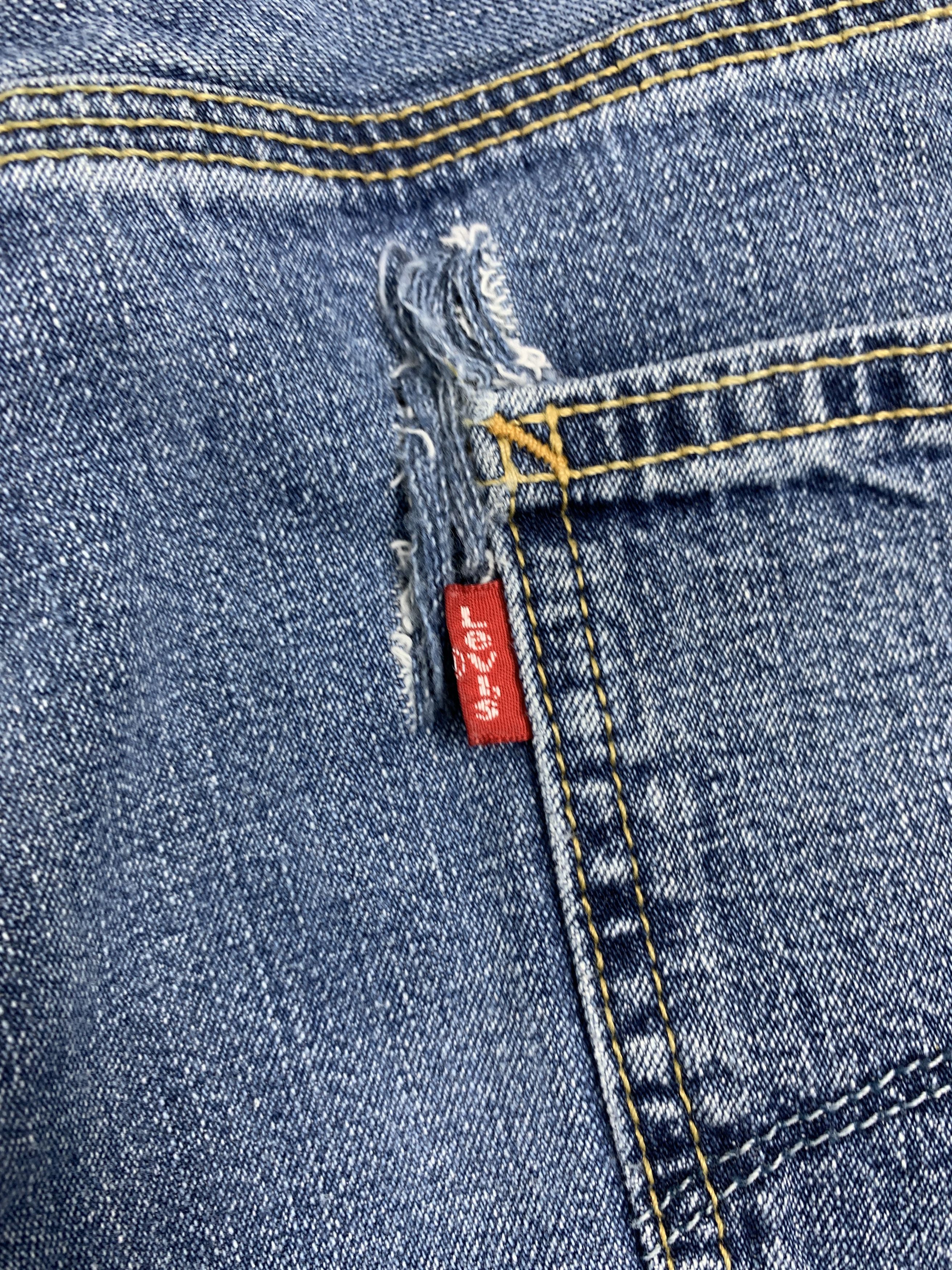 Levi's × Vintage Vintage Levis 568 Carpenter Straight Cut Faded Blue Jeans Size US 40 / EU 56 - 14 Thumbnail