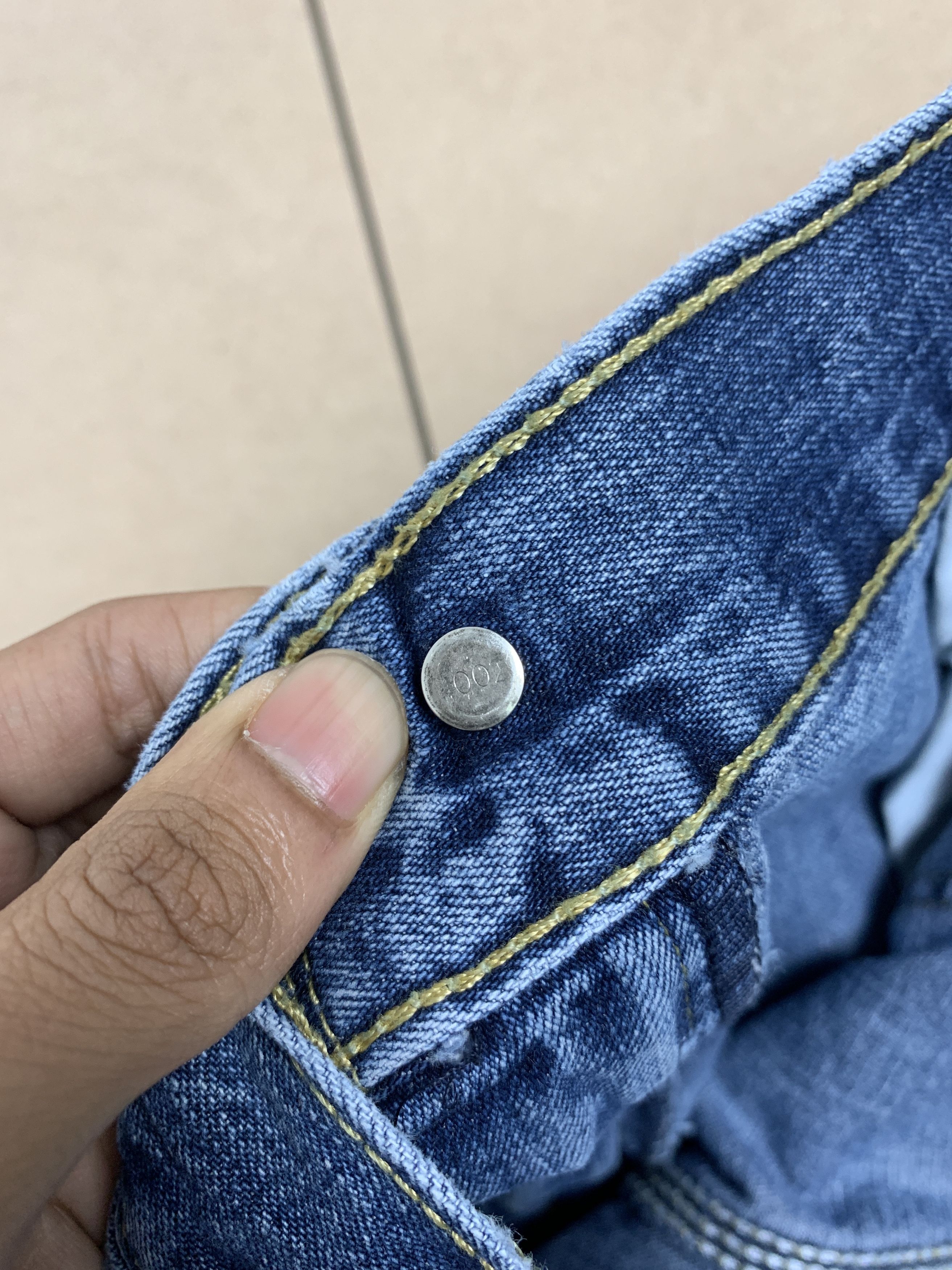 Levi's × Vintage Vintage Levis 568 Carpenter Straight Cut Faded Blue Jeans Size US 40 / EU 56 - 21 Thumbnail