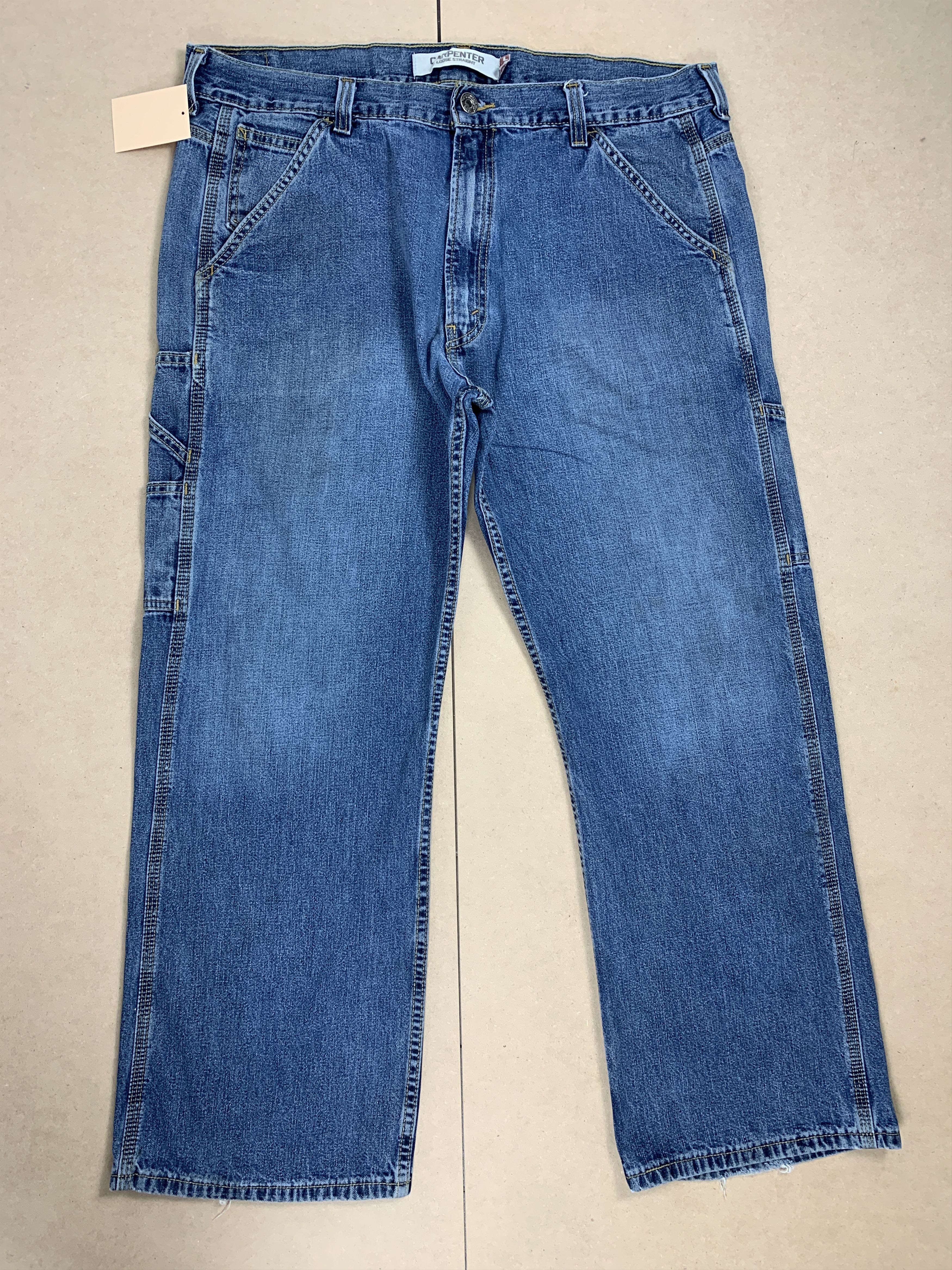 Levi's × Vintage Vintage Levis 568 Carpenter Straight Cut Faded Blue Jeans Size US 40 / EU 56 - 1 Thumbnail