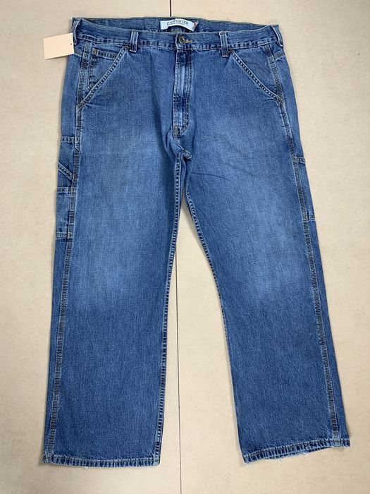 Vintage Vintage Levis 568 Carpenter Straight Cut Faded Blue Jeans | Grailed