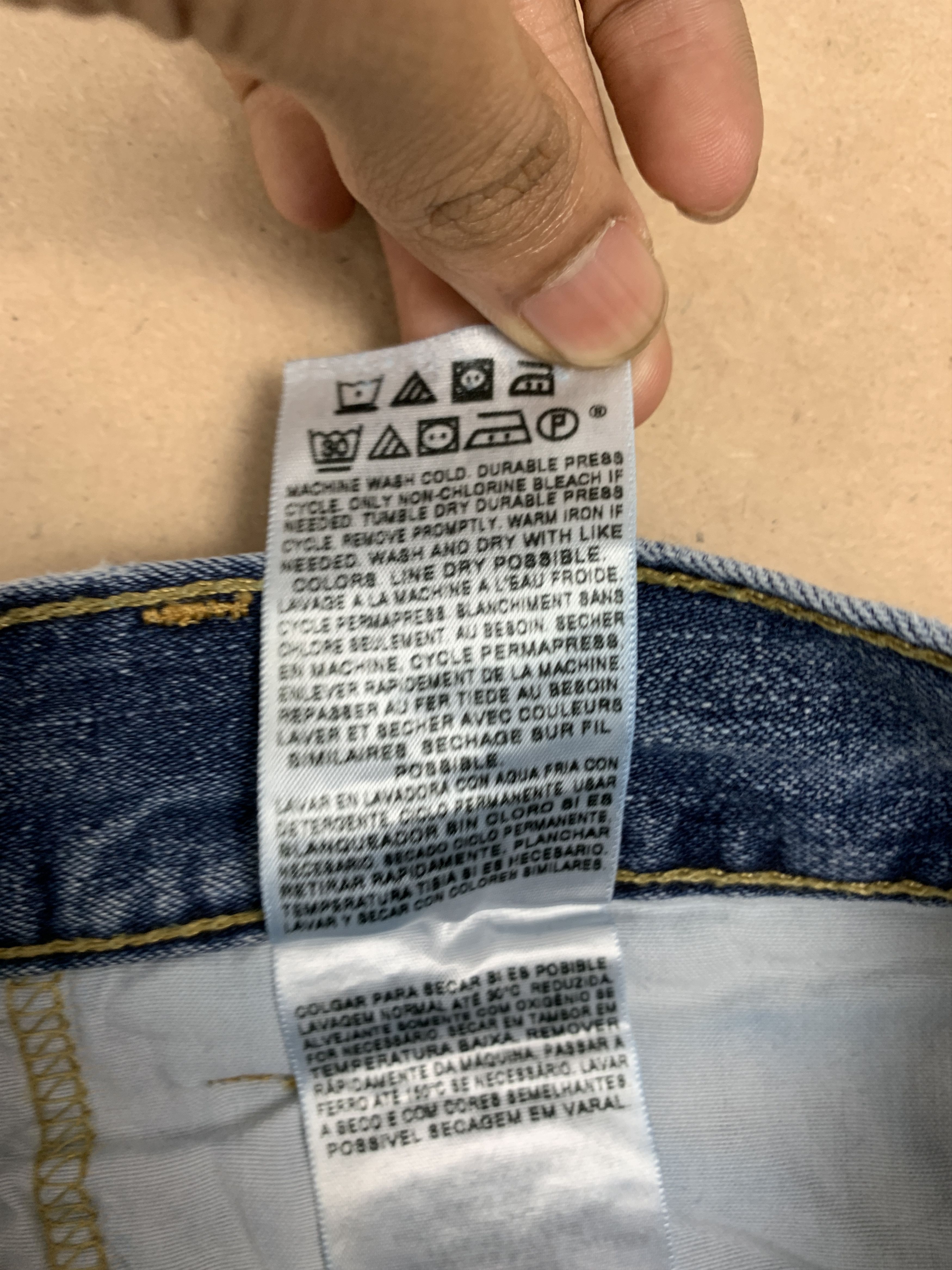 Levi's × Vintage Vintage Levis 568 Carpenter Straight Cut Faded Blue Jeans Size US 40 / EU 56 - 18 Thumbnail