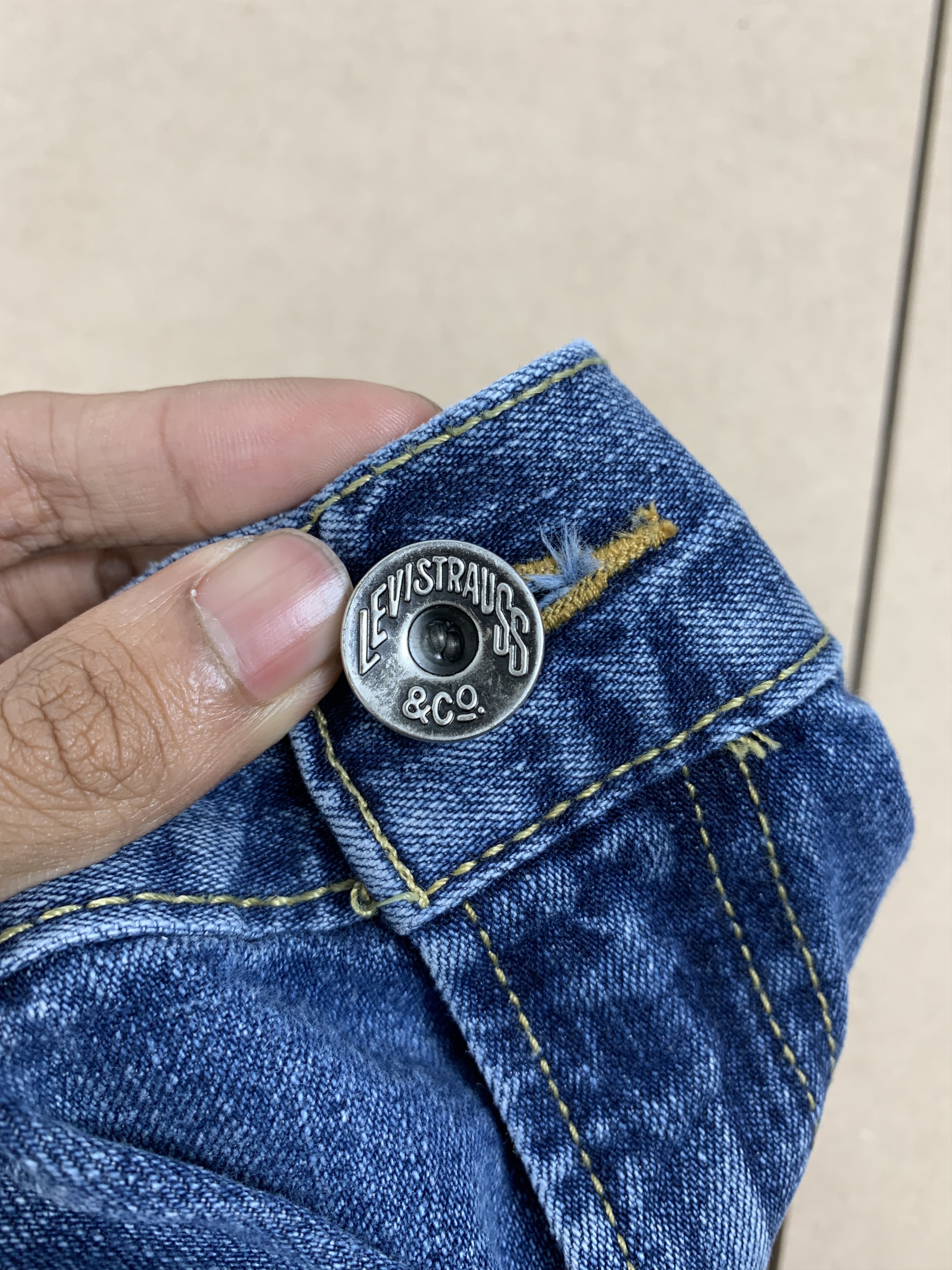 Levi's × Vintage Vintage Levis 568 Carpenter Straight Cut Faded Blue Jeans Size US 40 / EU 56 - 22 Thumbnail