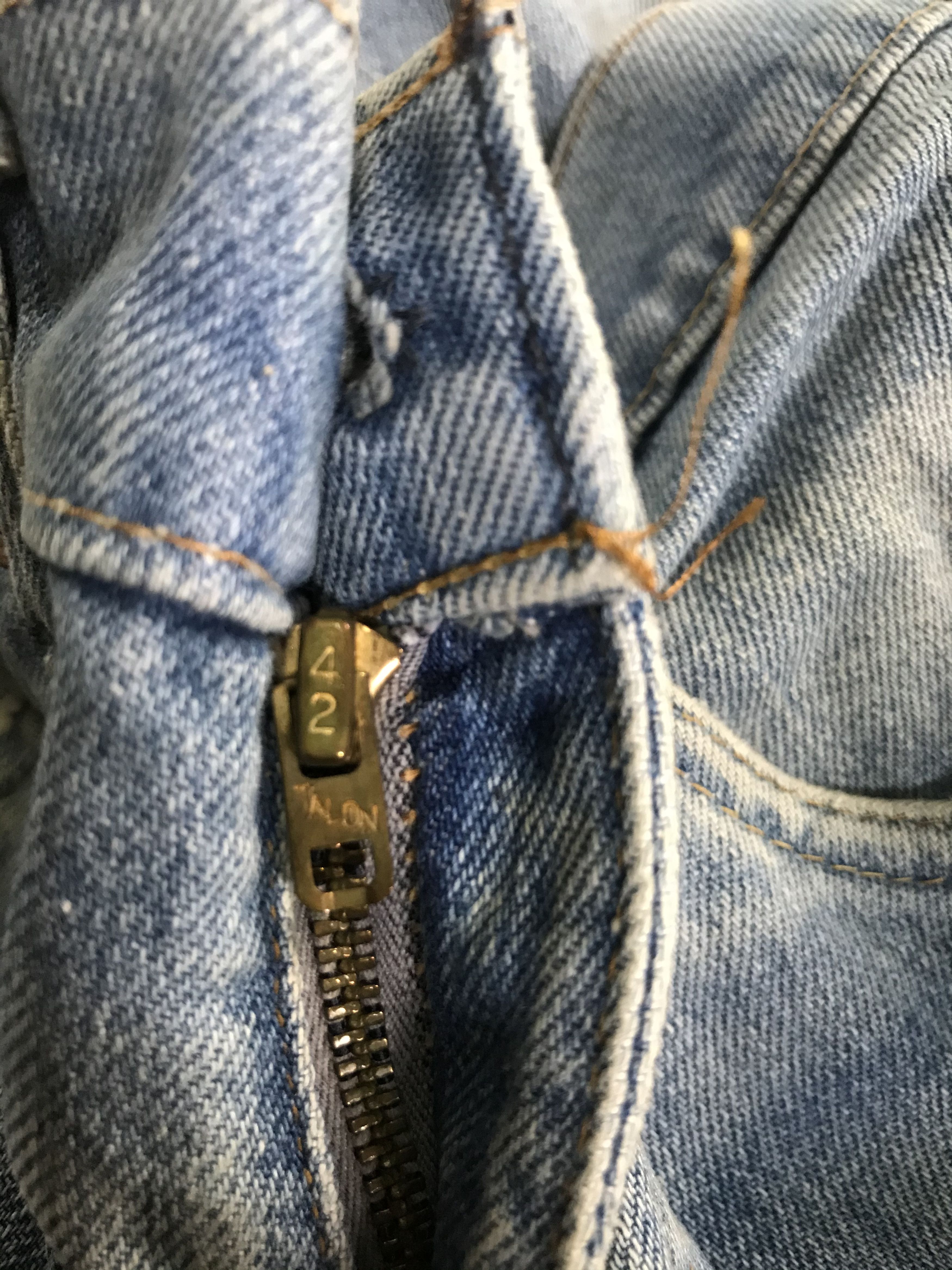 Levi's Vintage 80s Levi's orange tag blue denim jeans 28x29 Size US 28 / EU 44 - 2 Thumbnail