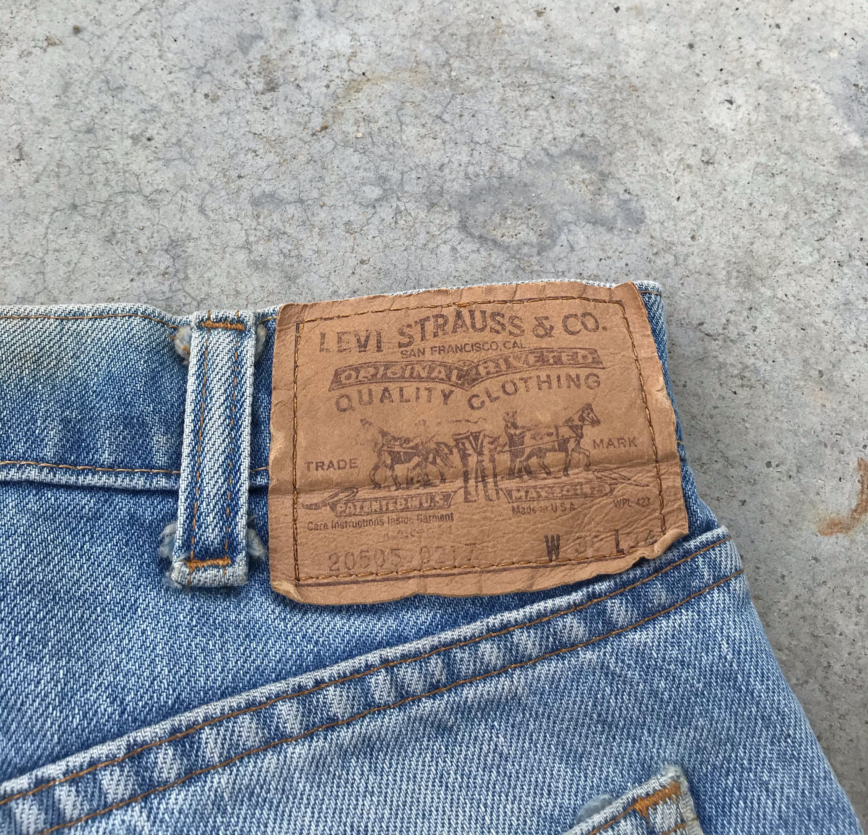Levi's Vintage 80s Levi's orange tag blue denim jeans 28x29 Size US 28 / EU 44 - 7 Thumbnail