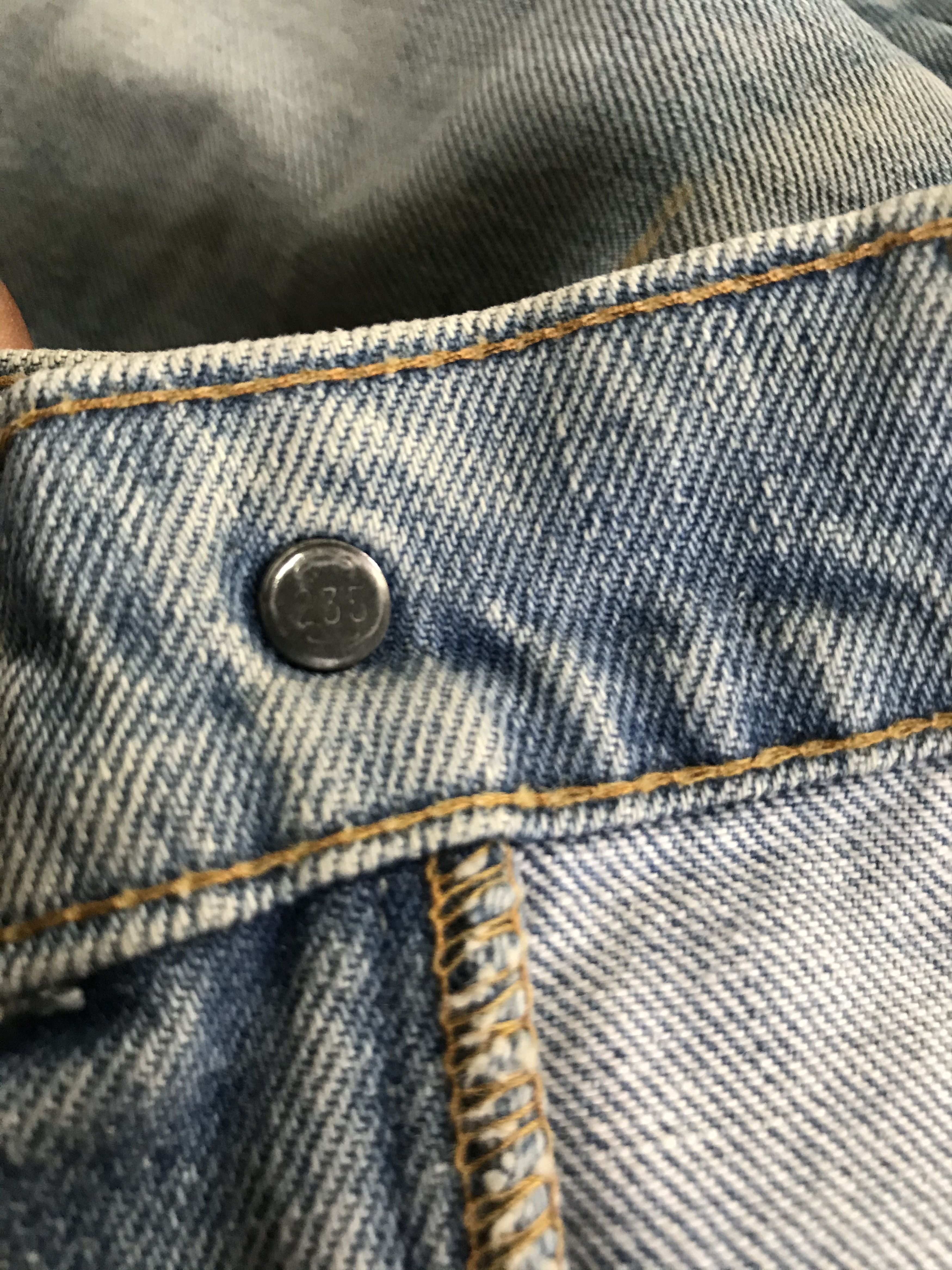 Levi's Vintage 80s Levi's orange tag blue denim jeans 28x29 Size US 28 / EU 44 - 3 Thumbnail
