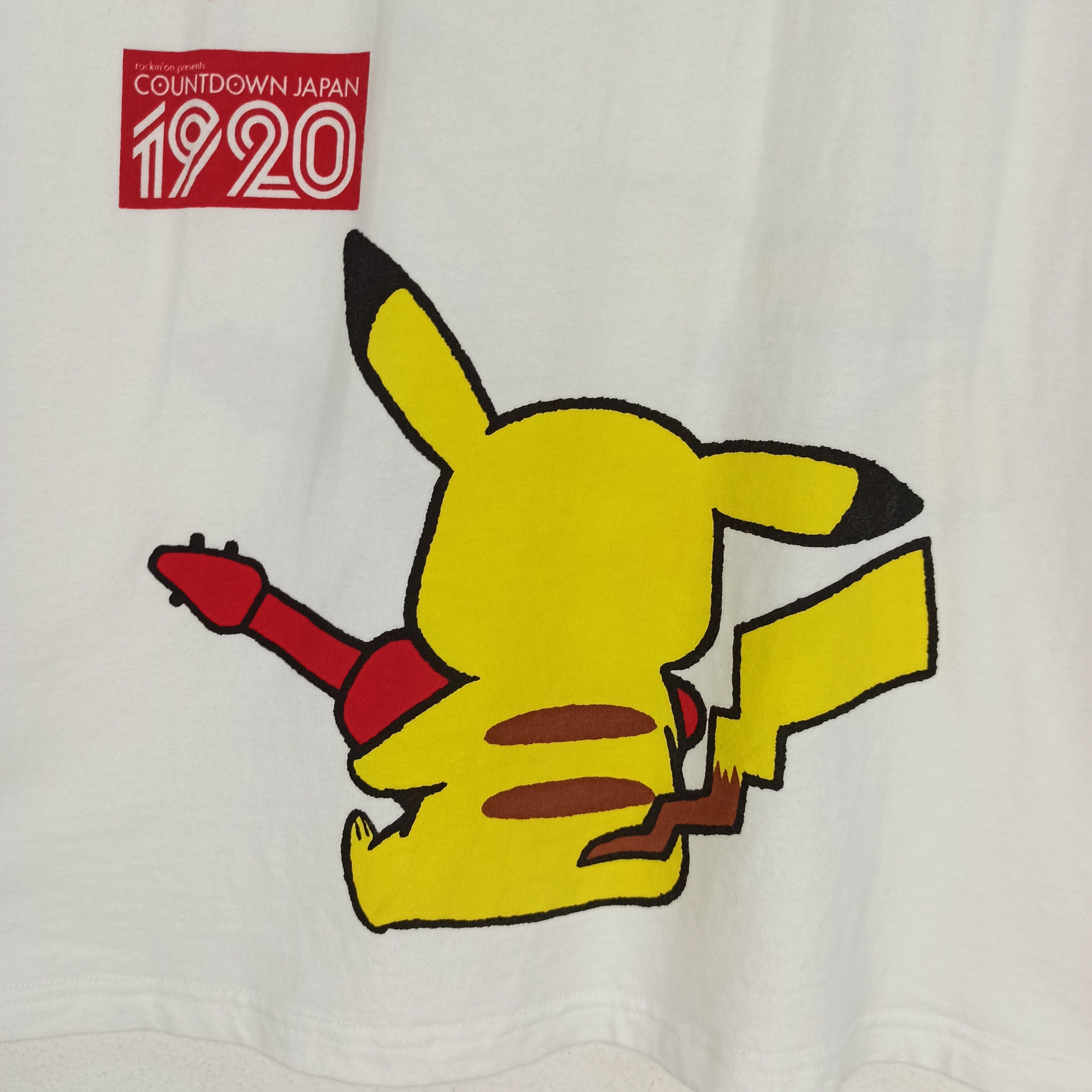 Anime 🔥 Pokemon Pikachu Countdown Japan Print Mirror Tshirt Size US M / EU 48-50 / 2 - 6 Thumbnail
