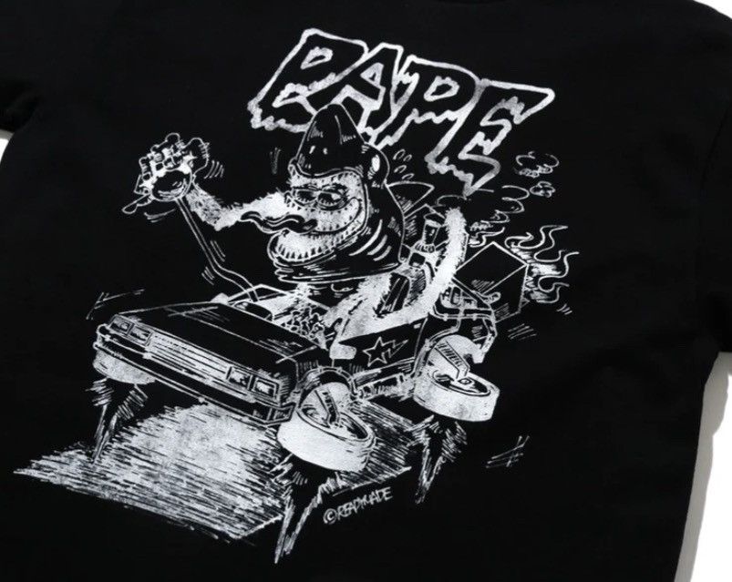 BAPE X READYMADE SHARK WIDE TEE BLACK