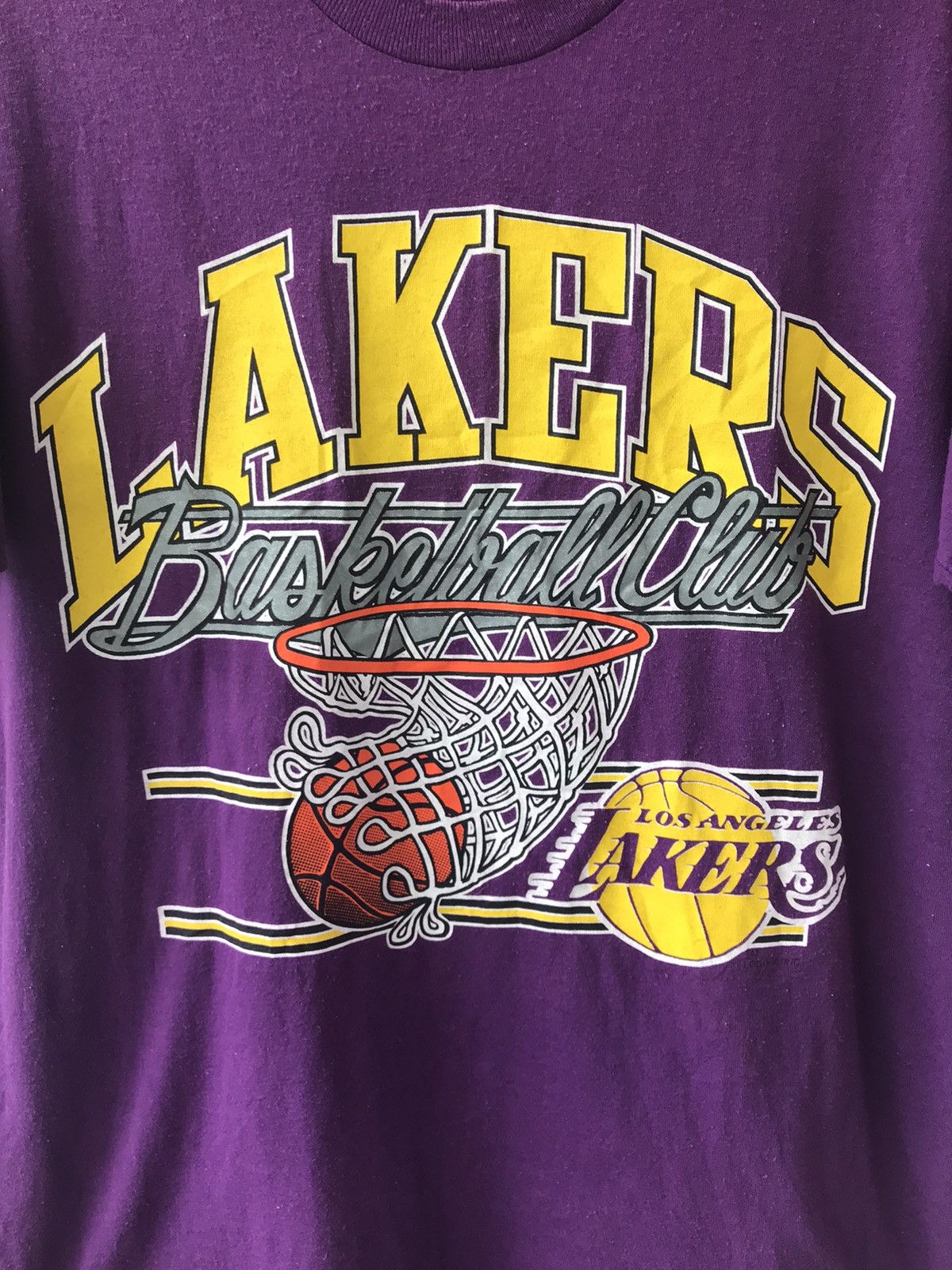 NBA × Vintage Vintage 80s NBA Los Angeles Lakers Made In USA by Stedman Size US L / EU 52-54 / 3 - 2 Thumbnail