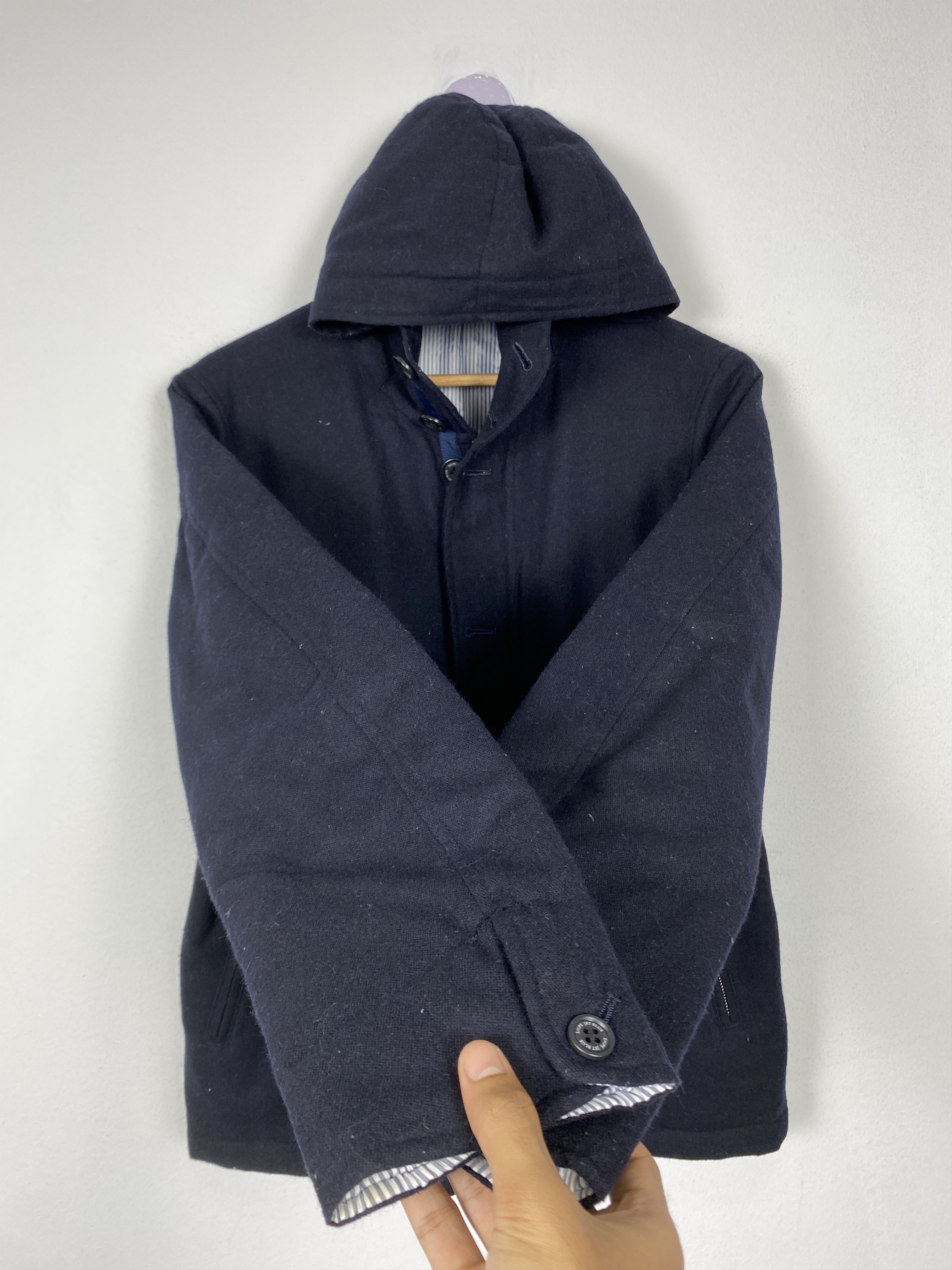 Ships Jet Blue Vintage Ships Jet Blue Hoodie Button Up Jacket J1370 Size US S / EU 44-46 / 1 - 8 Thumbnail