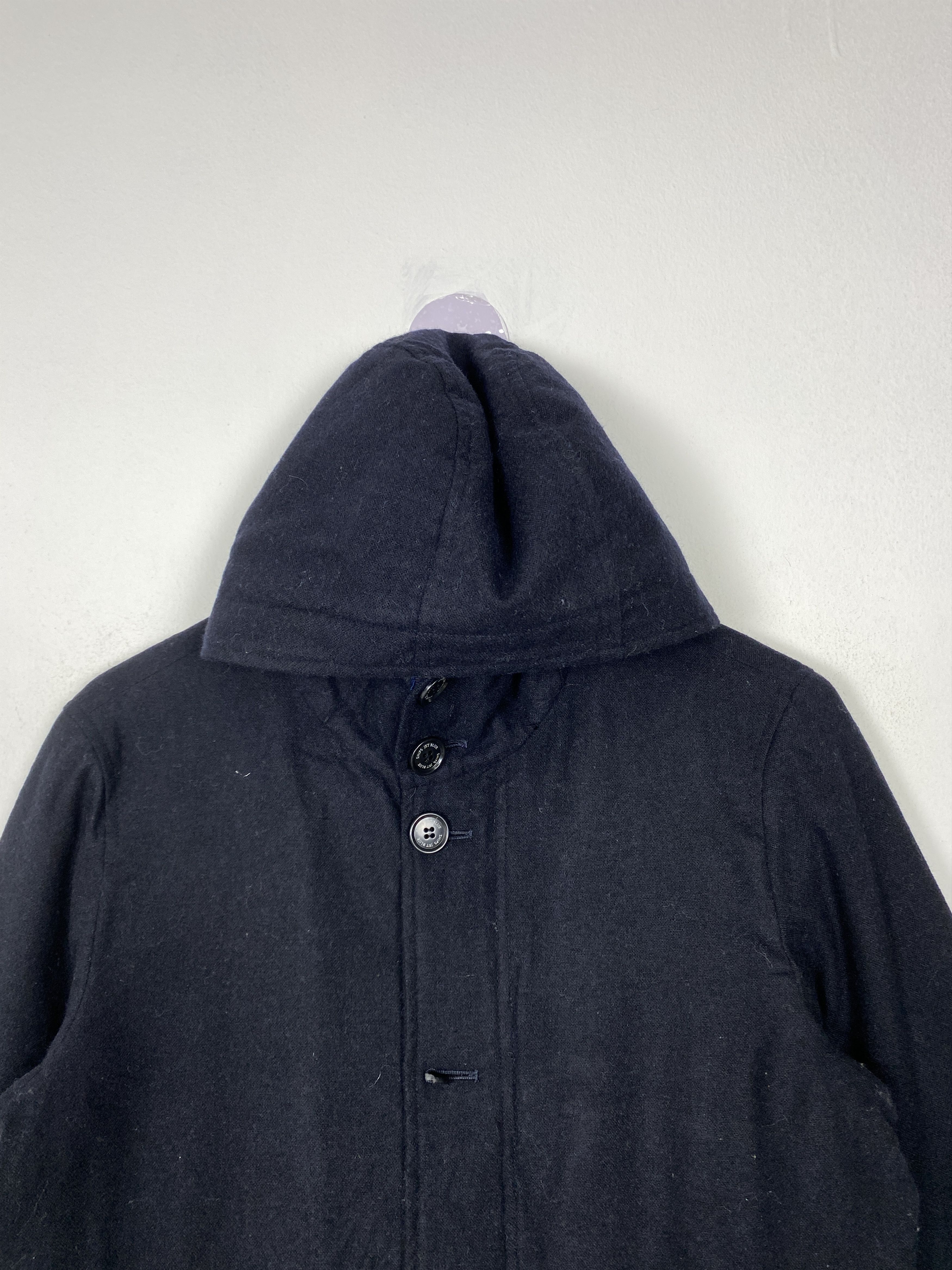 Ships Jet Blue Vintage Ships Jet Blue Hoodie Button Up Jacket J1370 Size US S / EU 44-46 / 1 - 2 Thumbnail