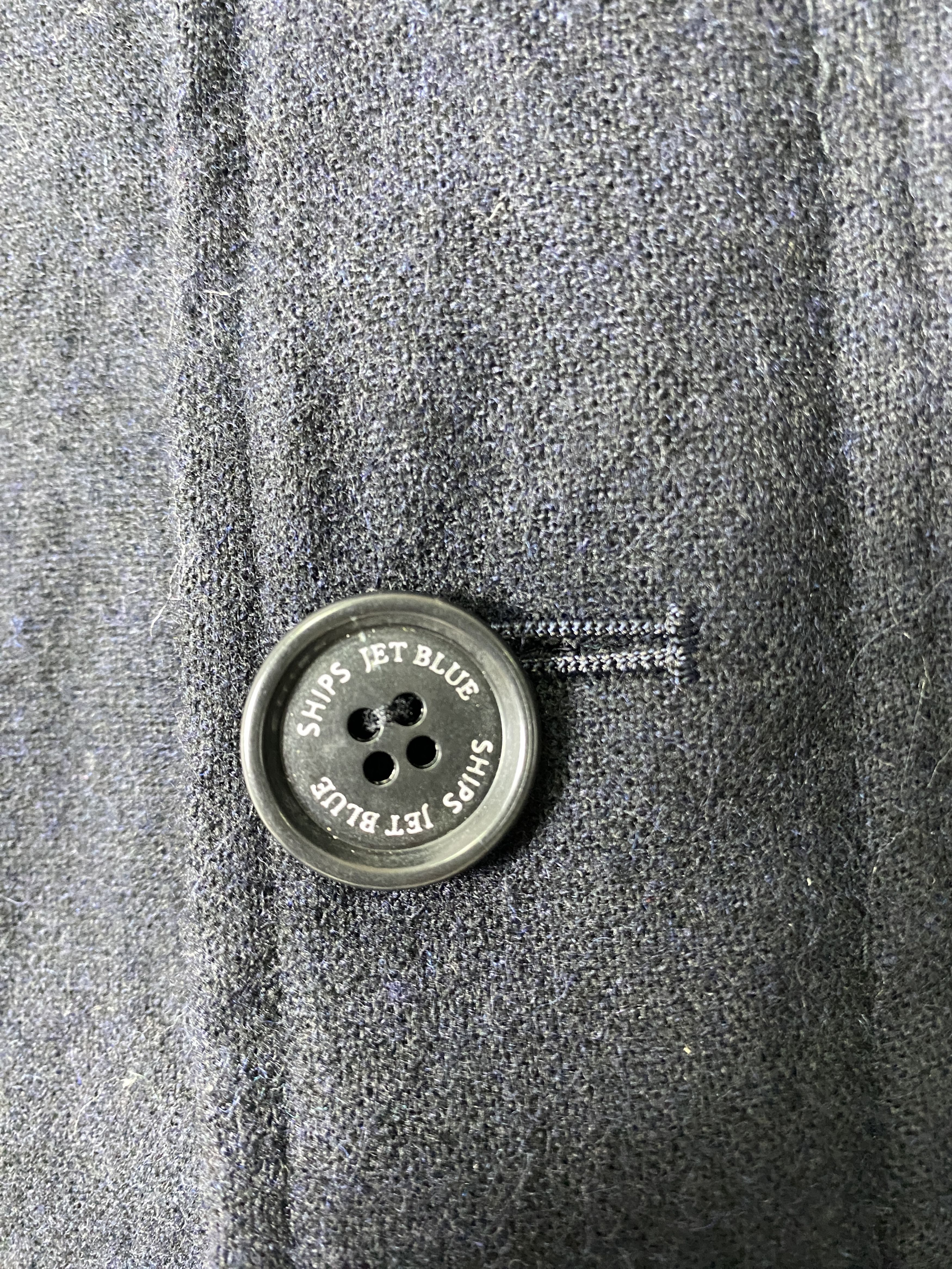 Ships Jet Blue Vintage Ships Jet Blue Hoodie Button Up Jacket J1370 Size US S / EU 44-46 / 1 - 5 Thumbnail