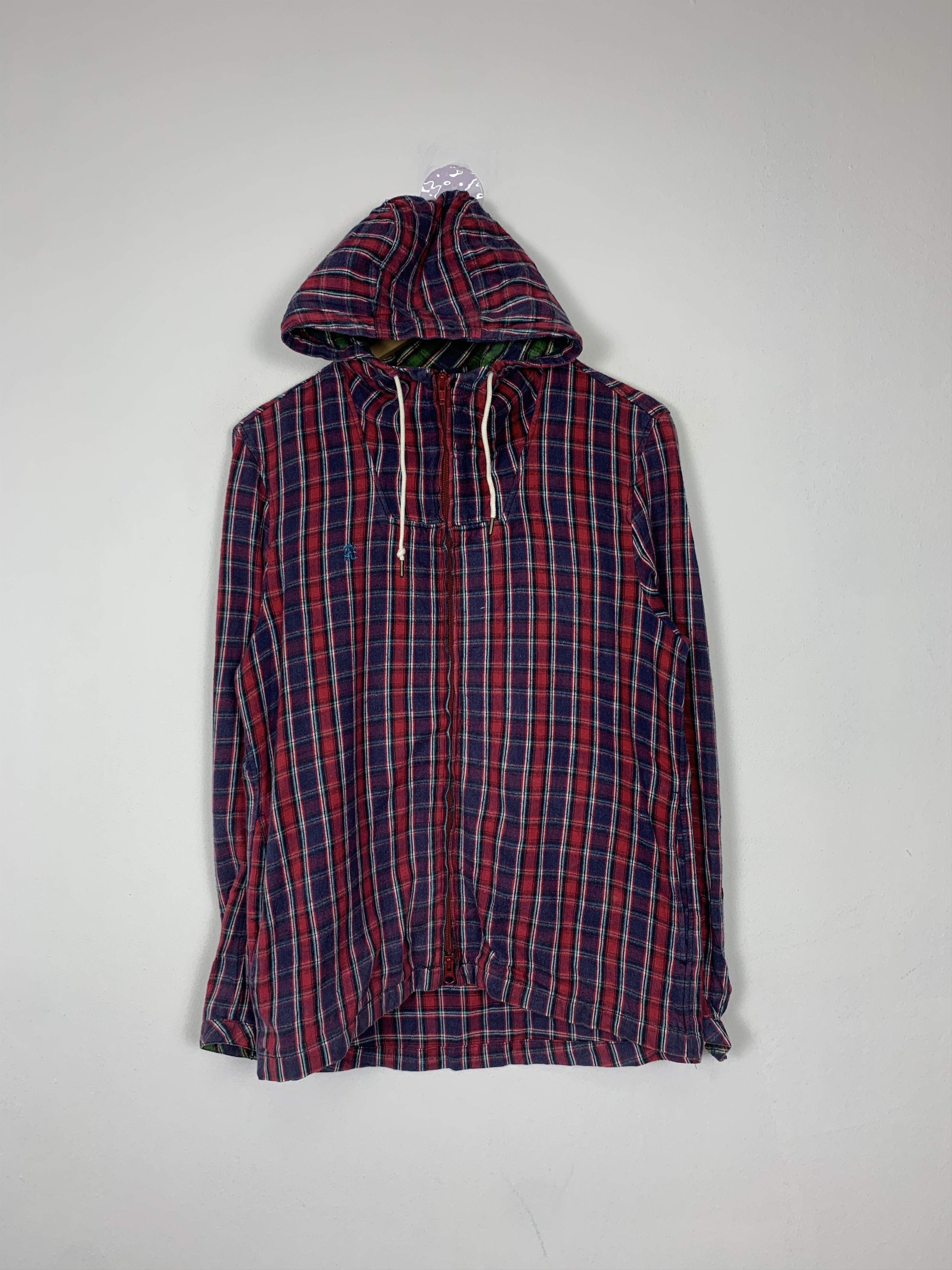 Vintage R.NewBold zip Up Flannel Jacket Hoodie