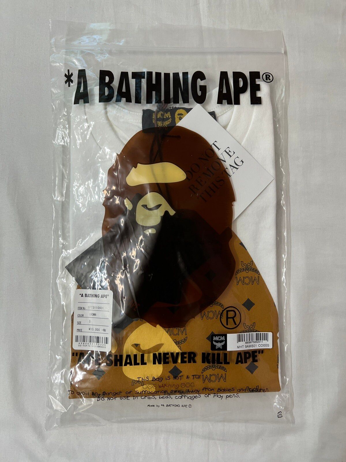 Bape Bape x MCM By Bathing Ape Head Logo T-shirt Tee FW19 | Grailed
