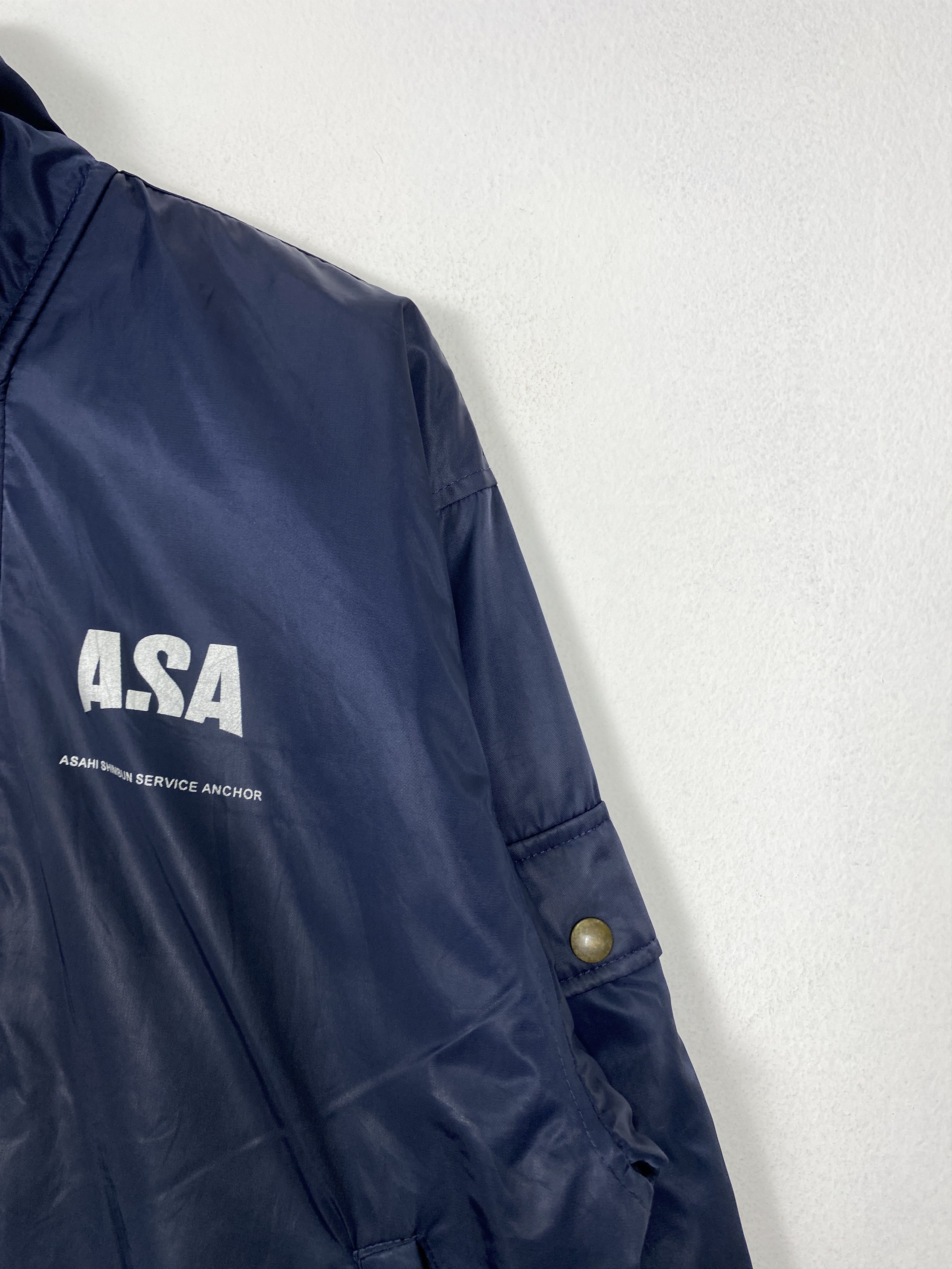 Asahi Vintage Asahi Shimbun Service Anchor Zip Up Jacket J1366 Size US L / EU 52-54 / 3 - 4 Thumbnail