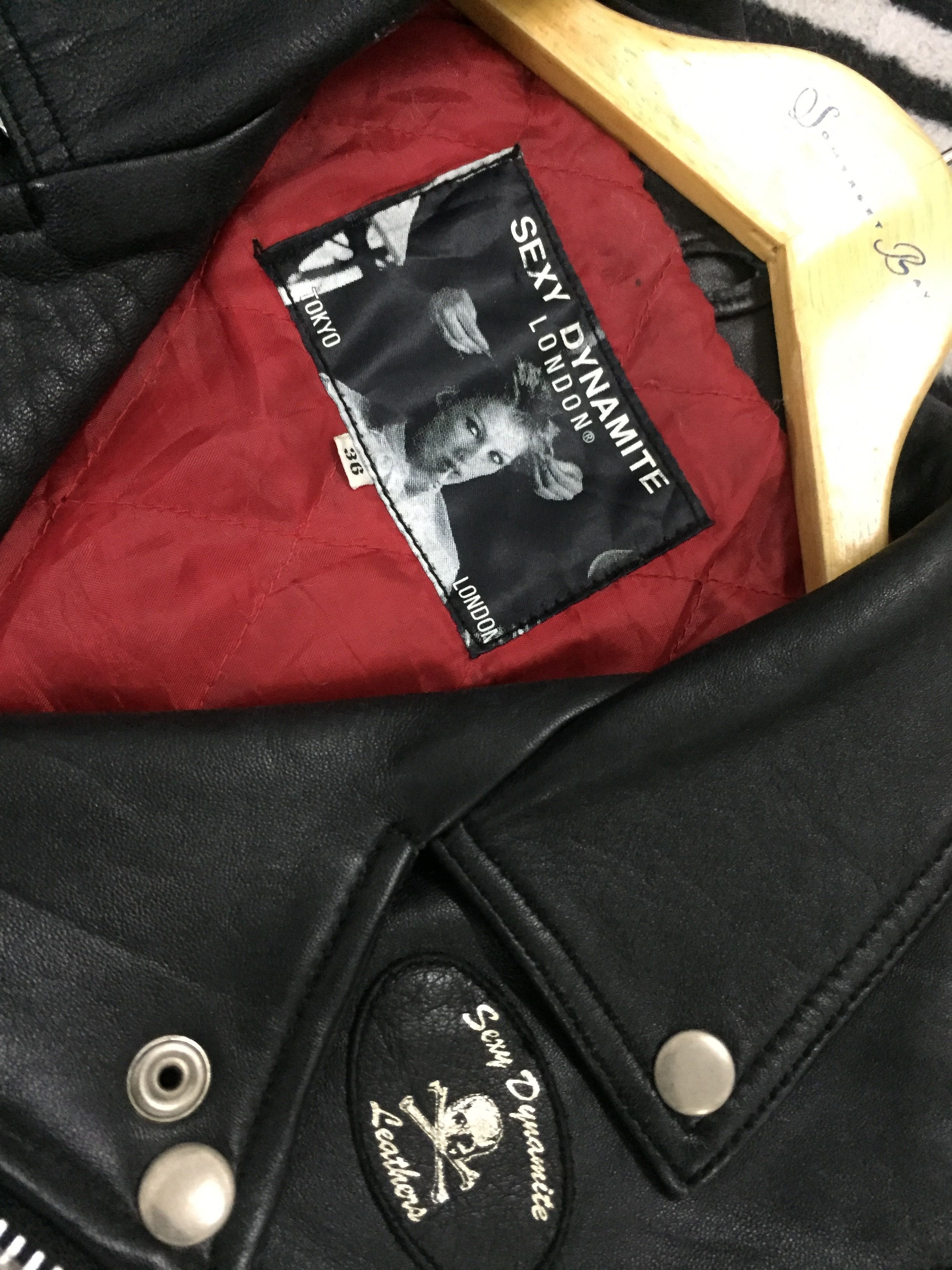 Japanese Brand Sexy Dynamite London (PVC double collar jacket) Size US M / EU 48-50 / 2 - 5 Thumbnail