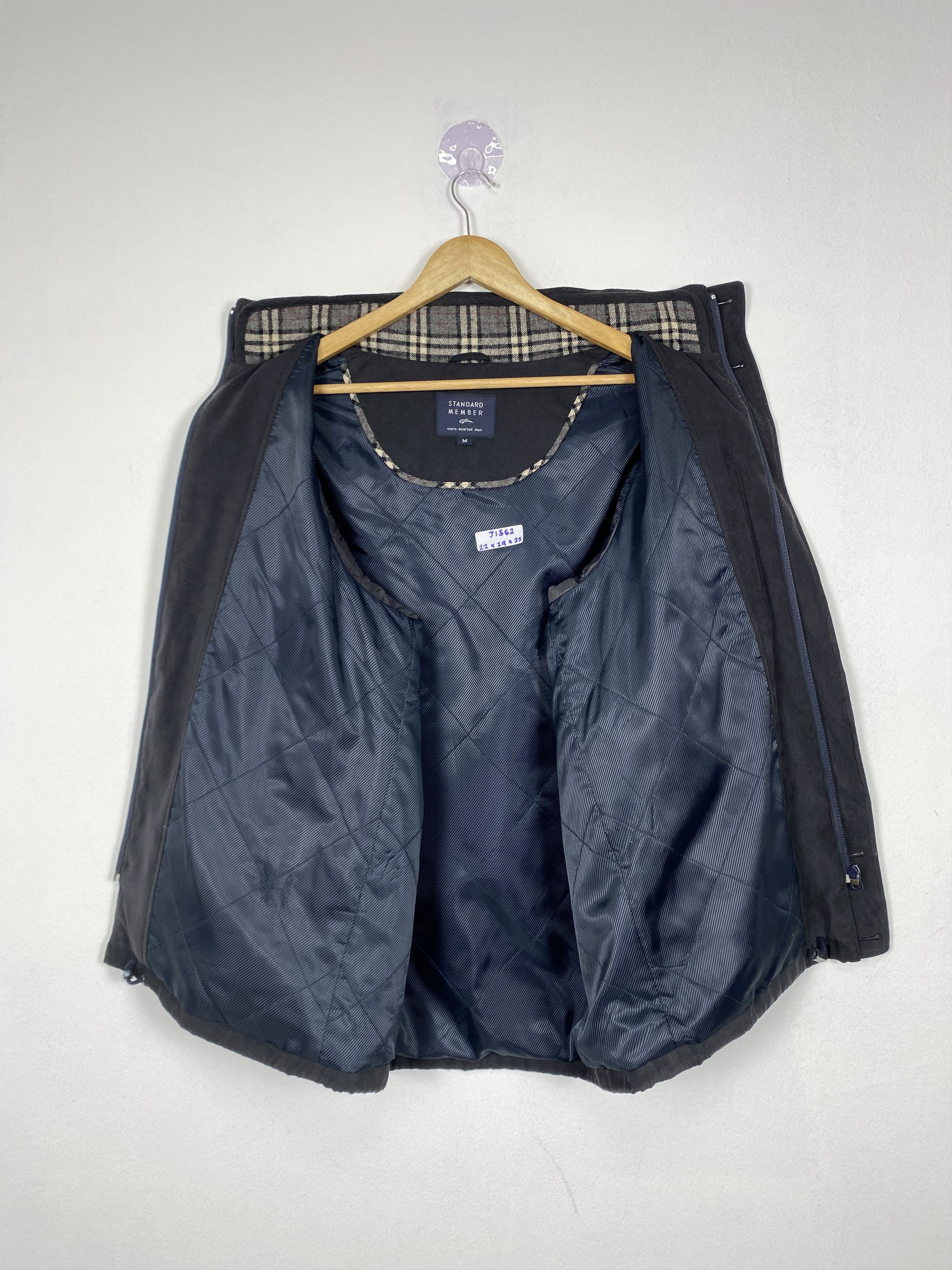 Japanese Brand Vintage Standard Member Quilted Lining Zip Up Jacket J1362 Size US S / EU 44-46 / 1 - 10 Thumbnail