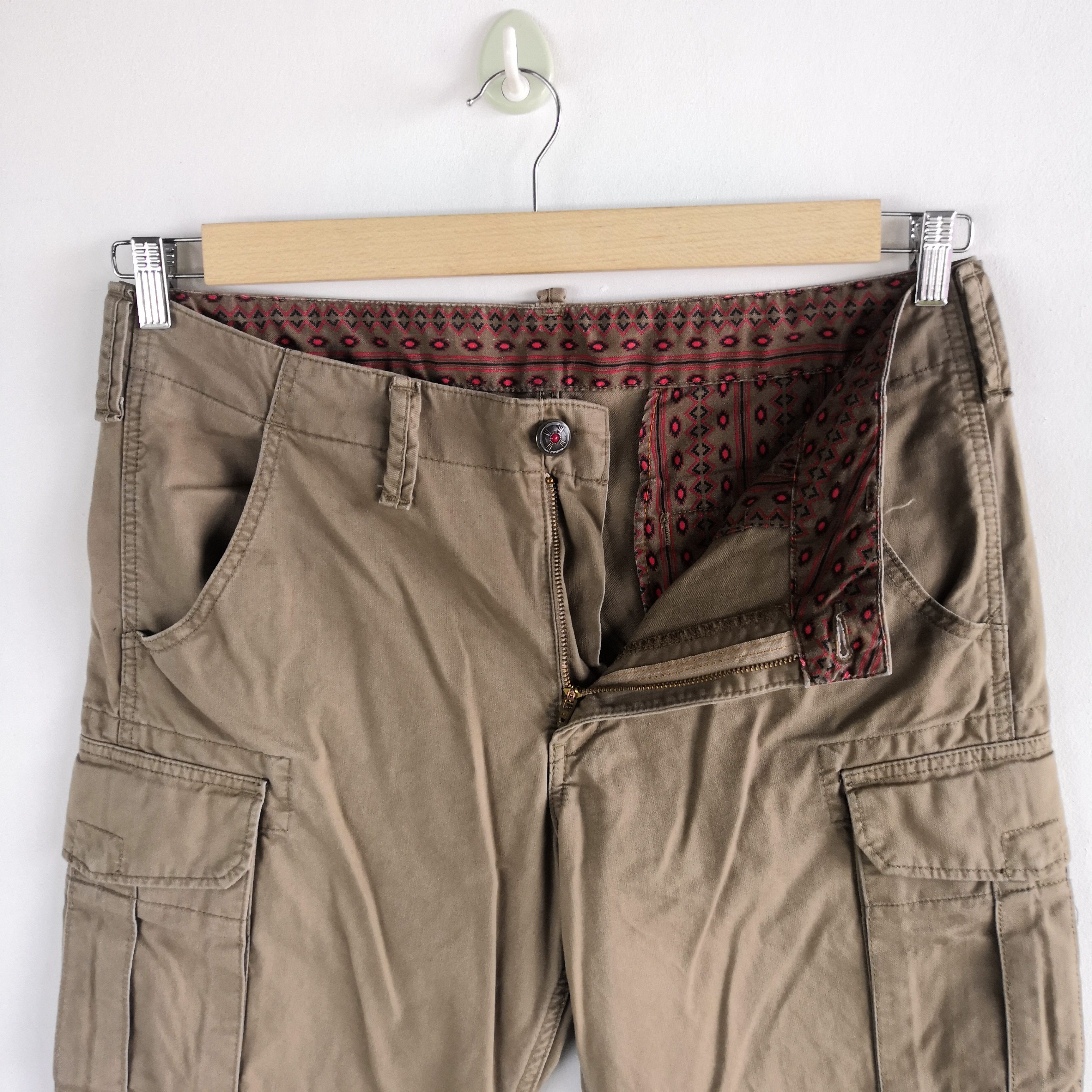 Japanese Brand × Vintage Japanese Cargo Pants Multi Pocket Bondage Trousers Pants Size US 34 / EU 50 - 6 Thumbnail