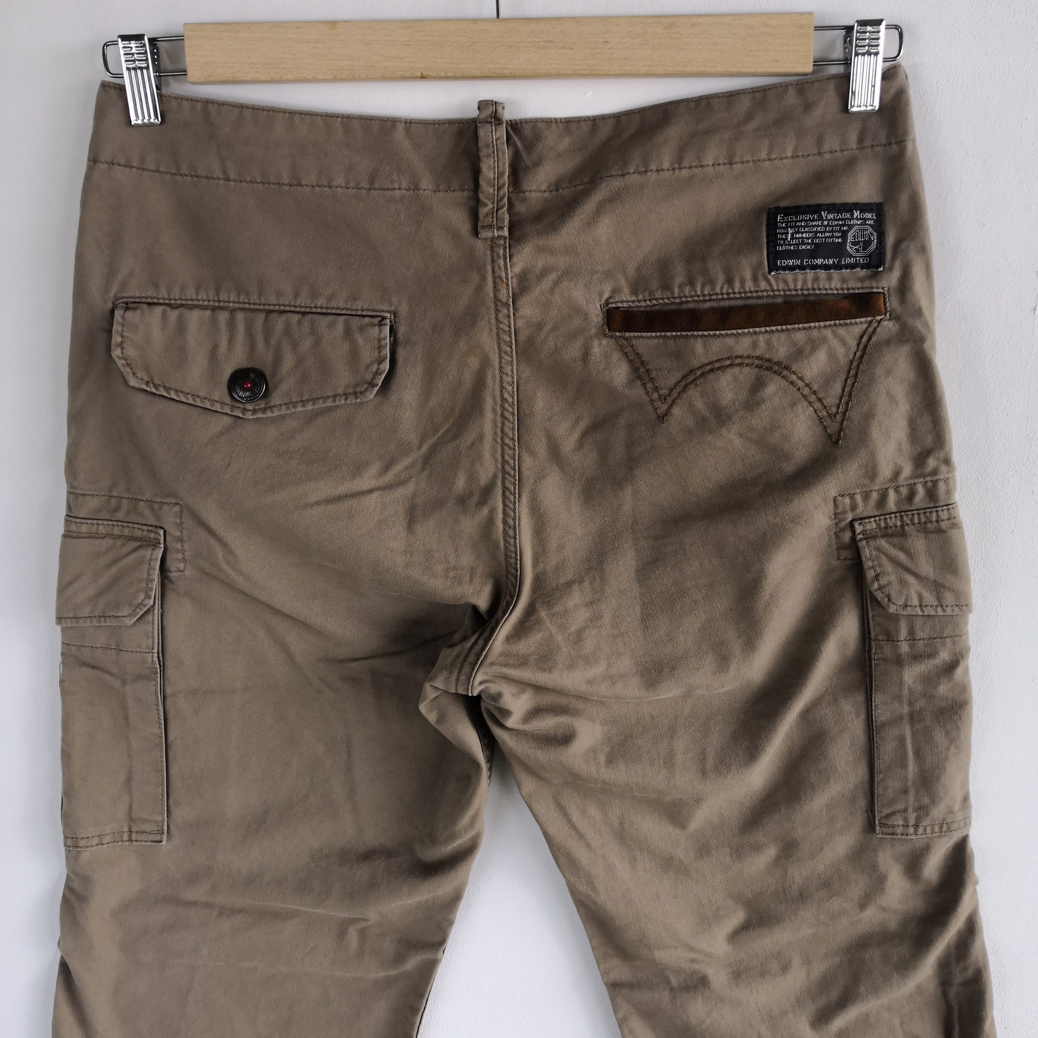 Japanese Brand × Vintage Japanese Cargo Pants Multi Pocket Bondage Trousers Pants Size US 34 / EU 50 - 4 Thumbnail