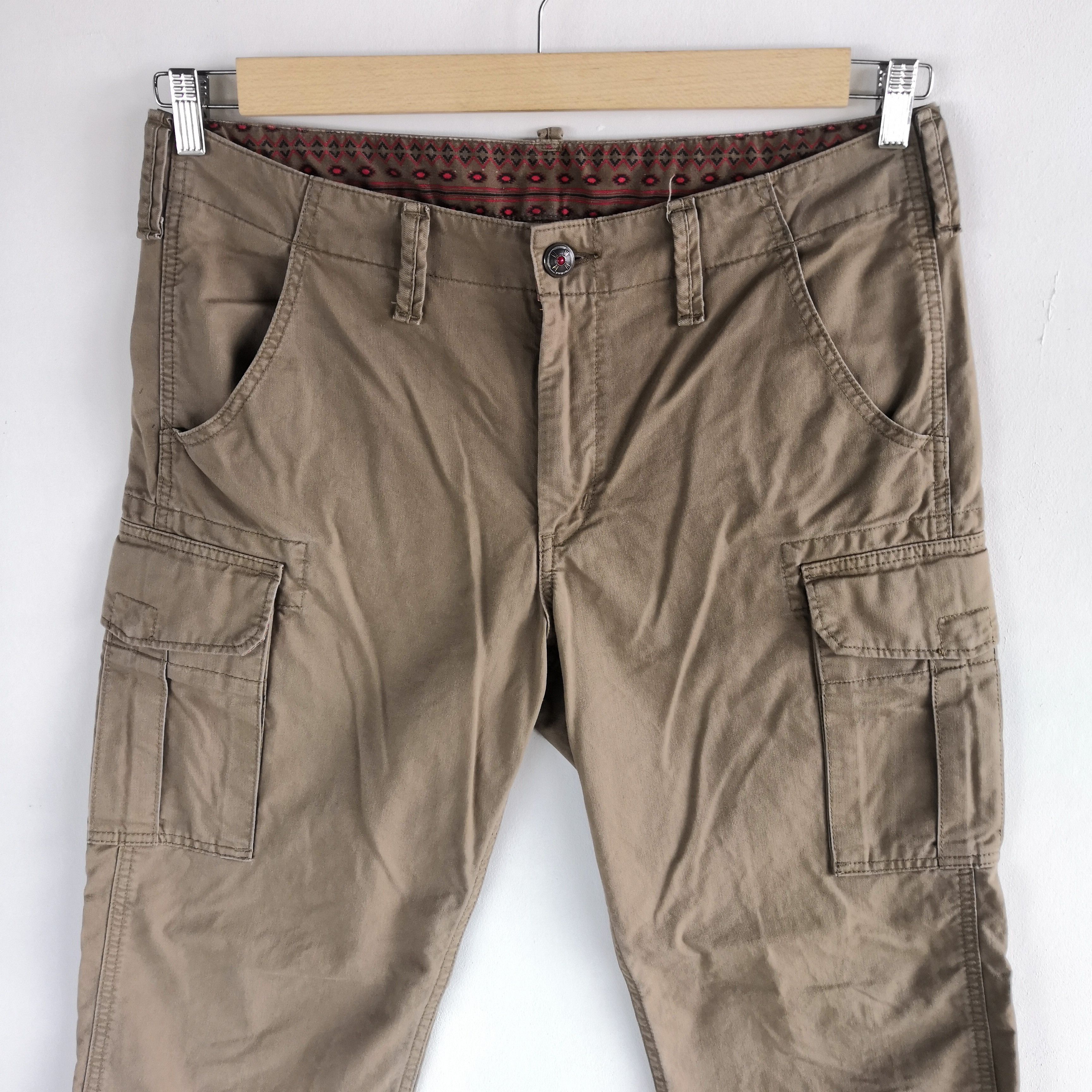 Japanese Brand × Vintage Japanese Cargo Pants Multi Pocket Bondage Trousers Pants Size US 34 / EU 50 - 3 Thumbnail