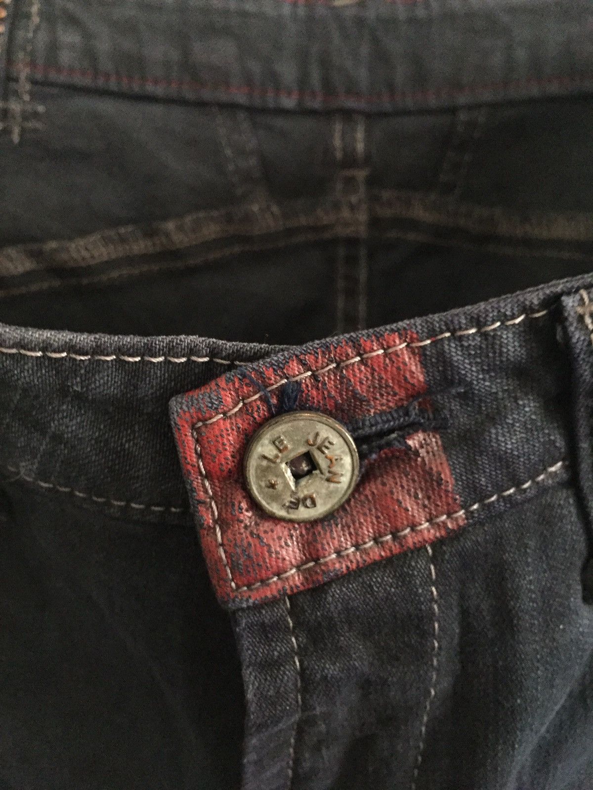 Marithe + Francois Girbaud M.F Girbaud France Dark Slim Fit Biker Denim Size US 32 / EU 48 - 6 Thumbnail
