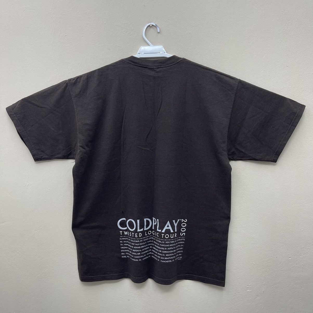 Band Tees Vintage Y2k COLDPLAY Twisted Logic Tour 2005 Size US XL / EU 56 / 4 - 3 Thumbnail