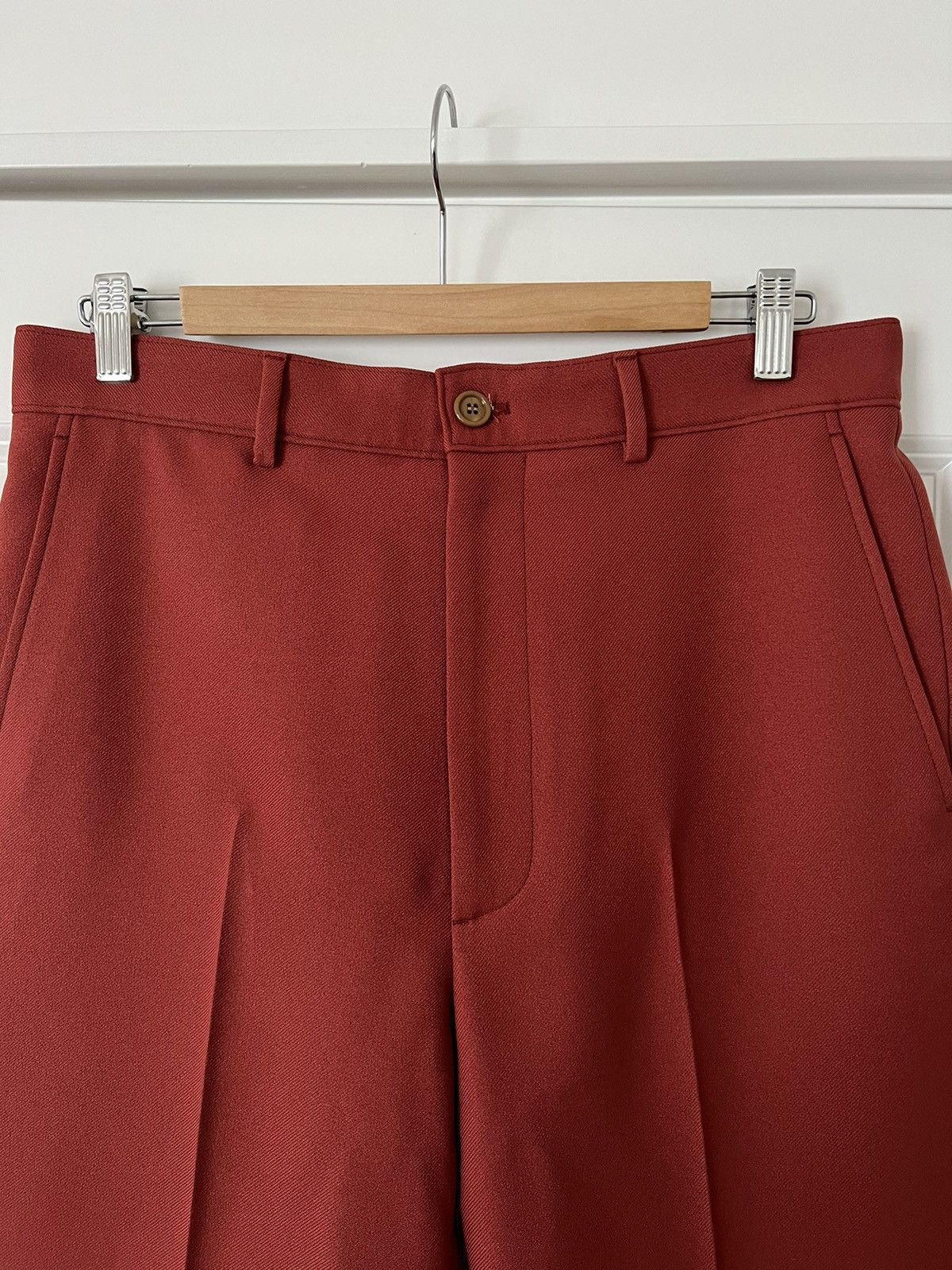 Gucci Gucci maroon polyester buckle back trouser Size US 32 / EU 48 - 5 Thumbnail
