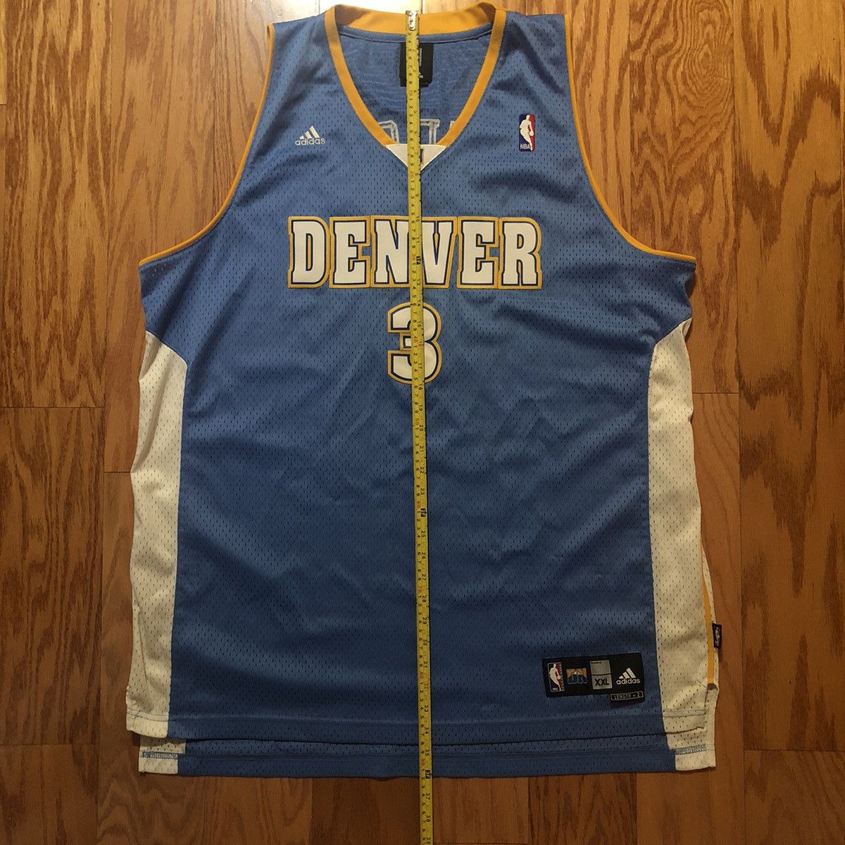 Adidas × NBA × Vintage vintage Y2K Adidas NBA Denver Nuggets Allen Iverson Jersey Size US XXL / EU 58 / 5 - 4 Thumbnail