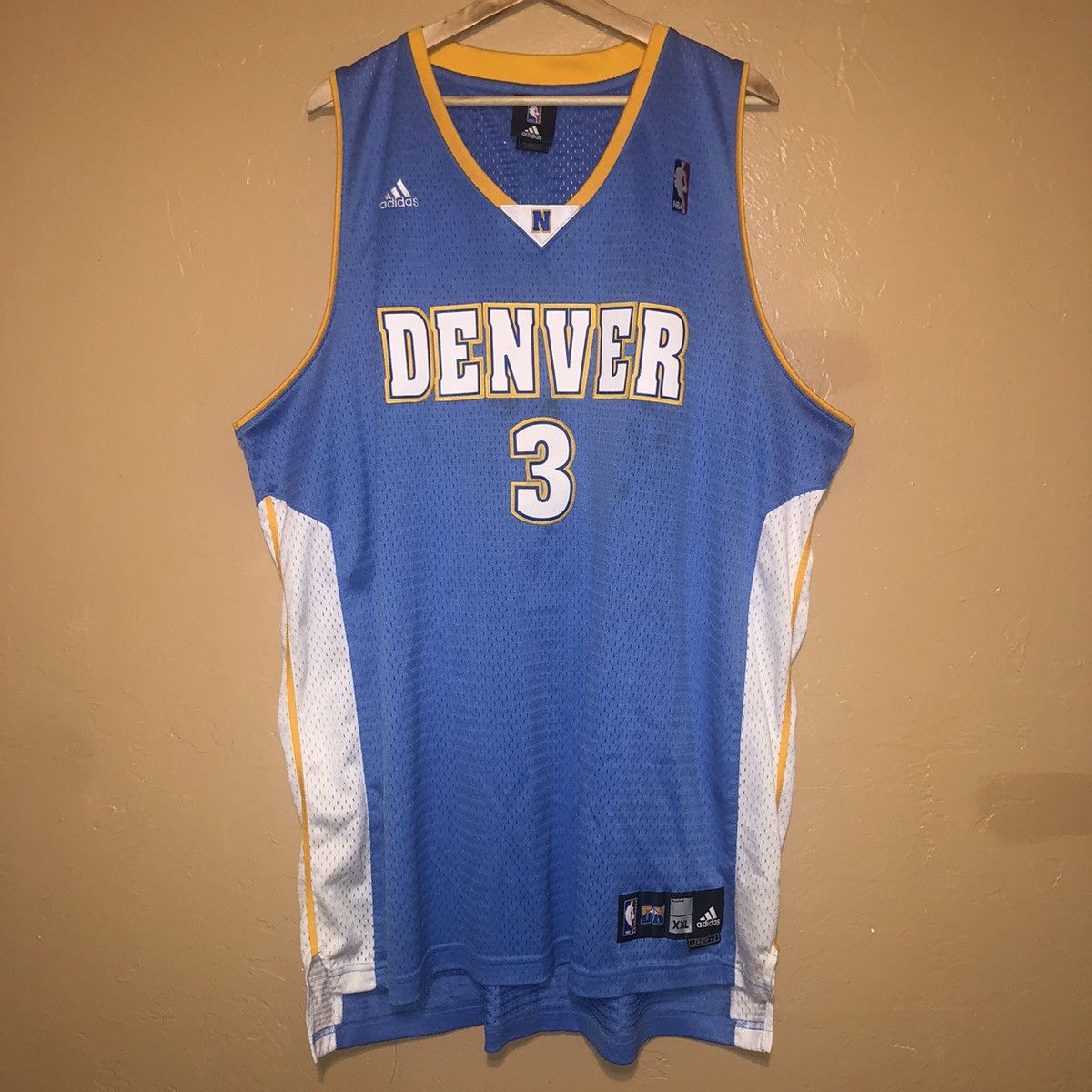 Adidas × NBA × Vintage vintage Y2K Adidas NBA Denver Nuggets Allen Iverson Jersey Size US XXL / EU 58 / 5 - 1 Thumbnail