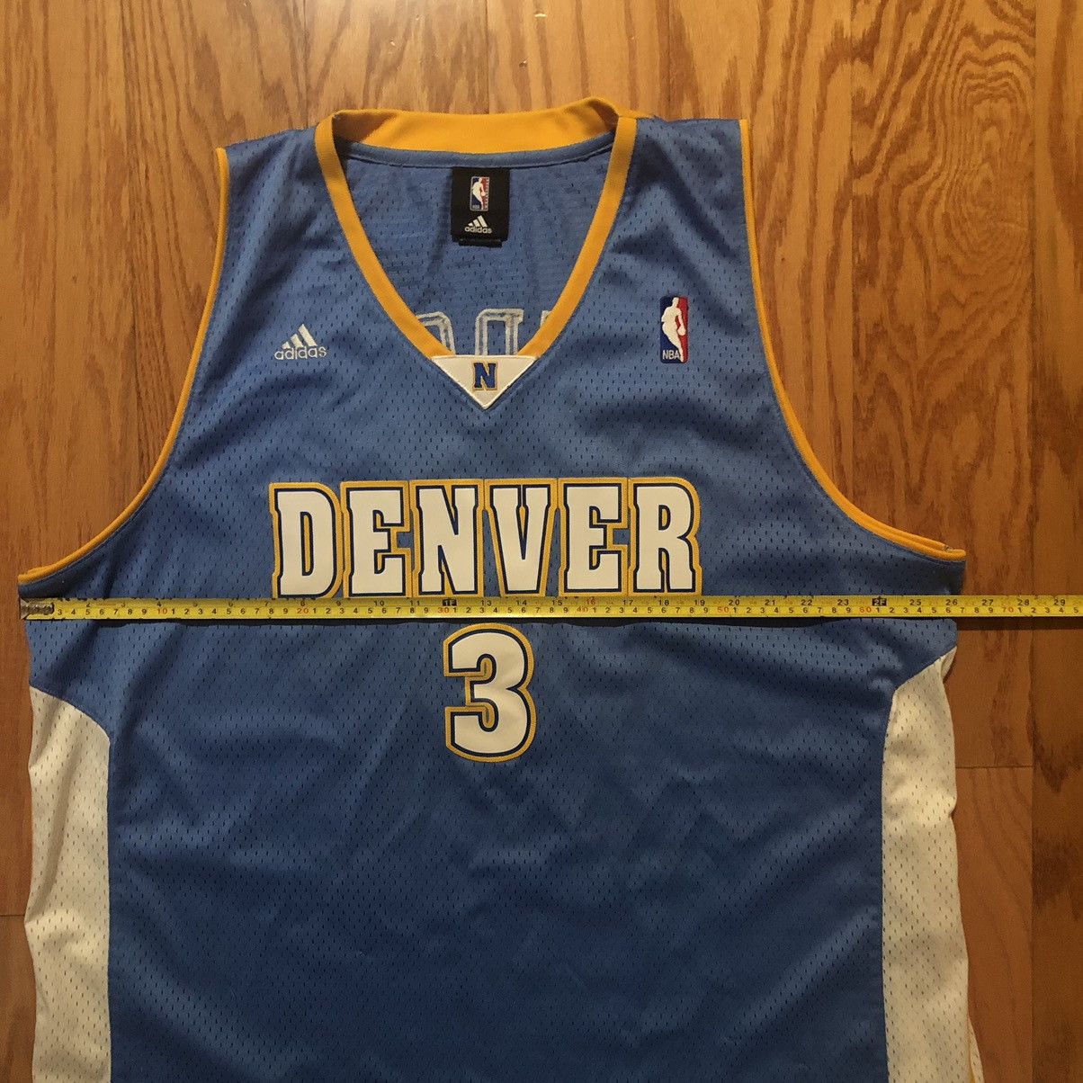 Adidas × NBA × Vintage vintage Y2K Adidas NBA Denver Nuggets Allen Iverson Jersey Size US XXL / EU 58 / 5 - 5 Thumbnail