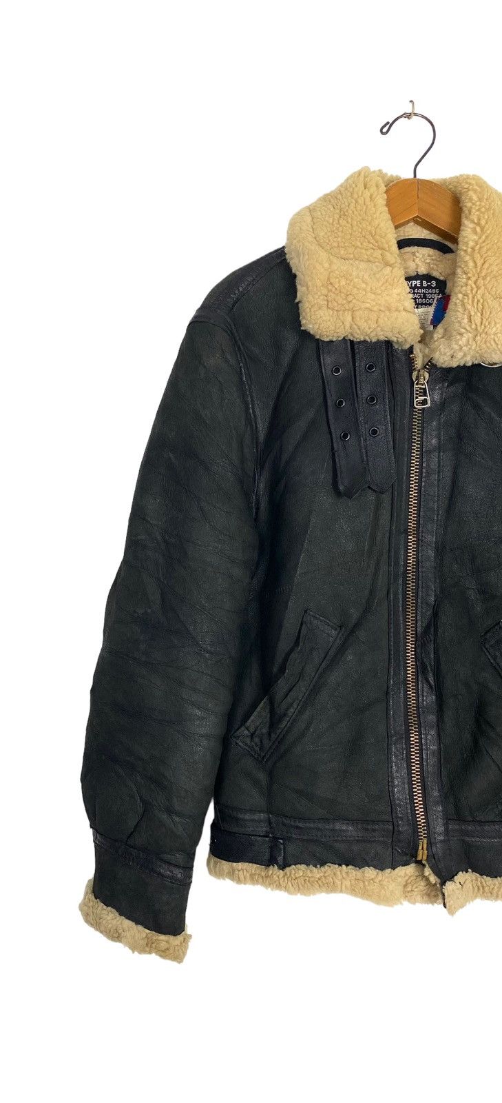 Schott Vtg B-3 Schott Bros Sheepskin Leather Flight Jacket US 36 Size US S / EU 44-46 / 1 - 3 Thumbnail
