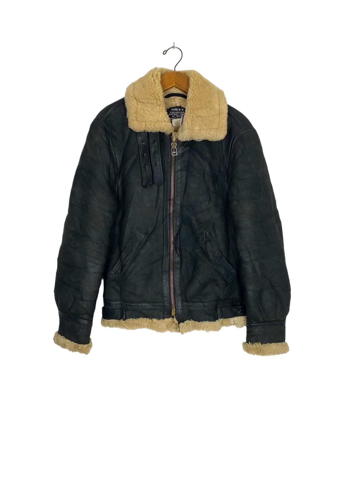 Schott Vtg B-3 Schott Bros Sheepskin Leather Flight Jacket US 36 Size US S / EU 44-46 / 1 - 1 Thumbnail