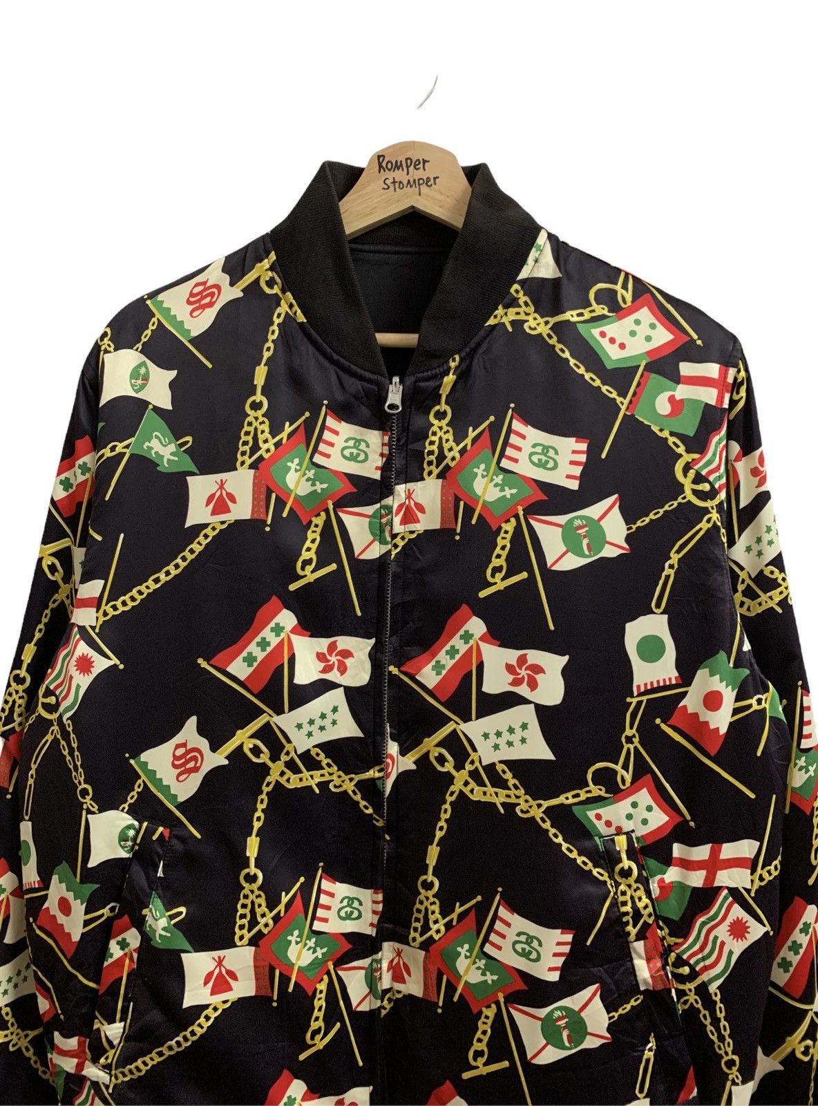 Stussy 🔥STUSSY Monogram Reversible Bomber Jacket Size US M / EU 48-50 / 2 - 4 Thumbnail