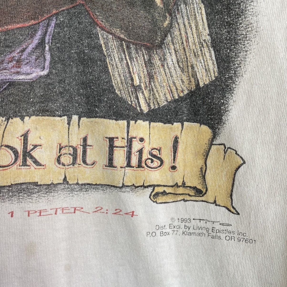 Vintage vintage jesus t-shirt Size US L / EU 52-54 / 3 - 4 Thumbnail