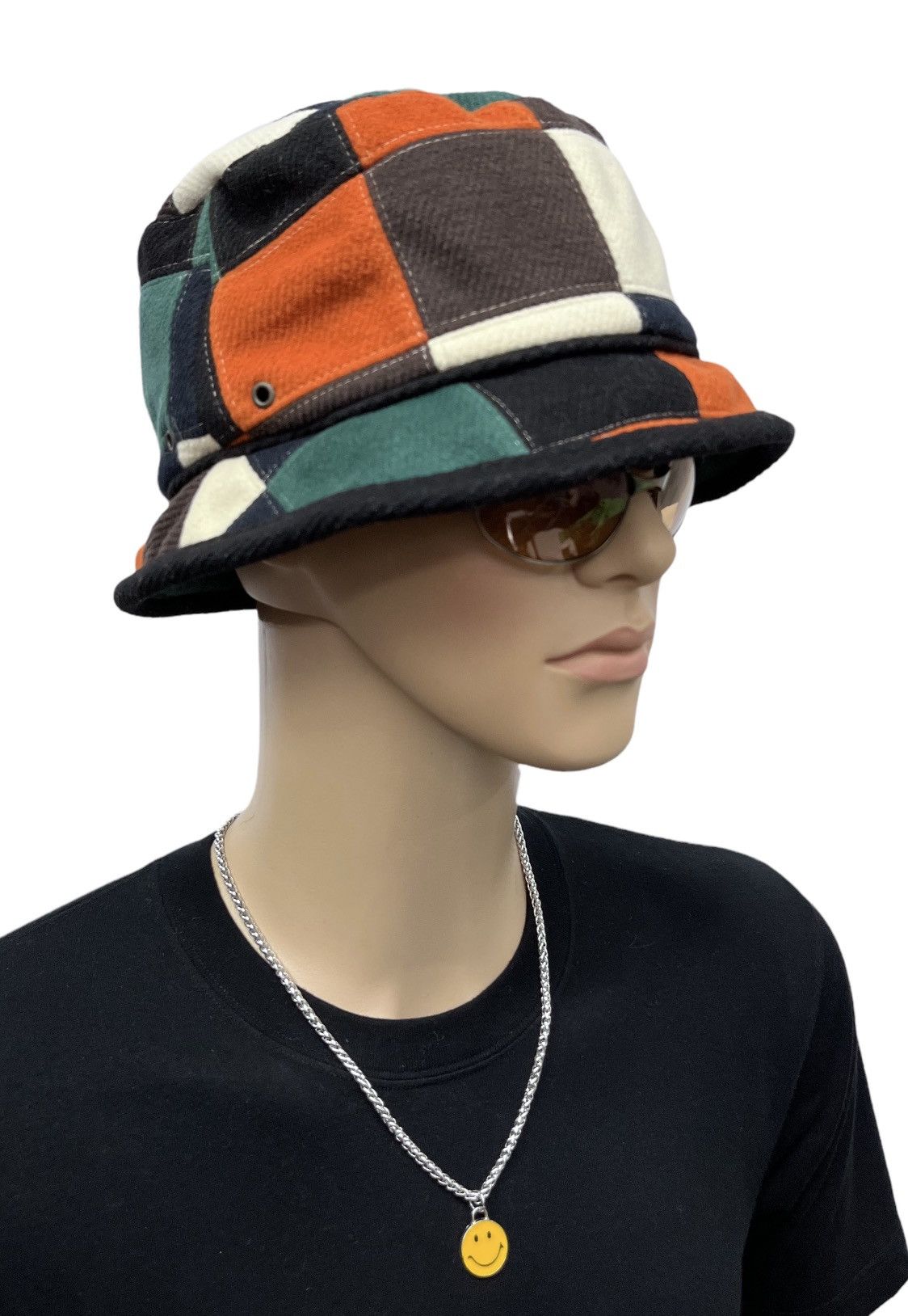 Designer 🔥GRACE Designer Hype Patchwork Marni Style Bucket Hat Size ONE SIZE - 3 Thumbnail