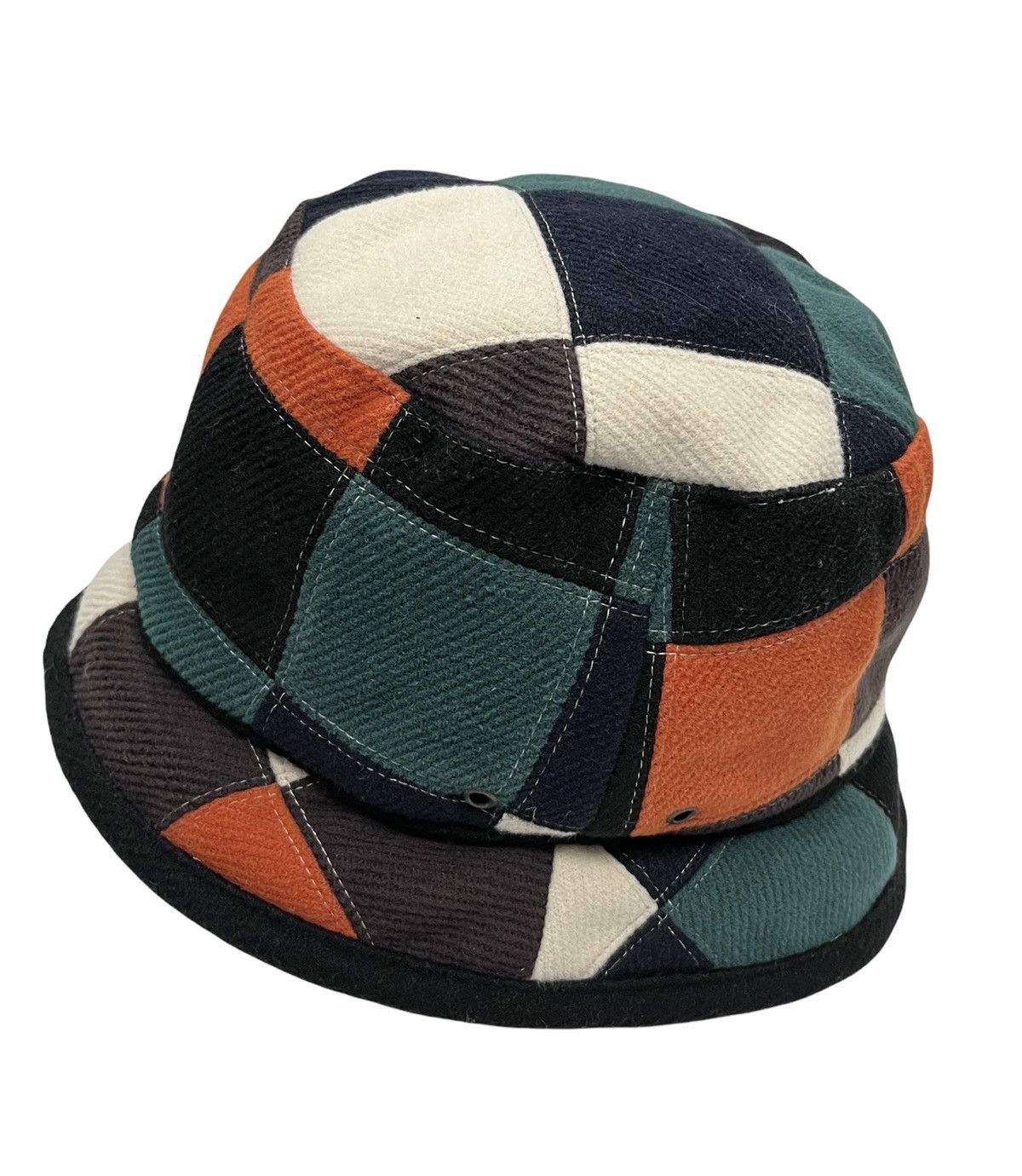 Designer 🔥GRACE Designer Hype Patchwork Marni Style Bucket Hat Size ONE SIZE - 4 Thumbnail