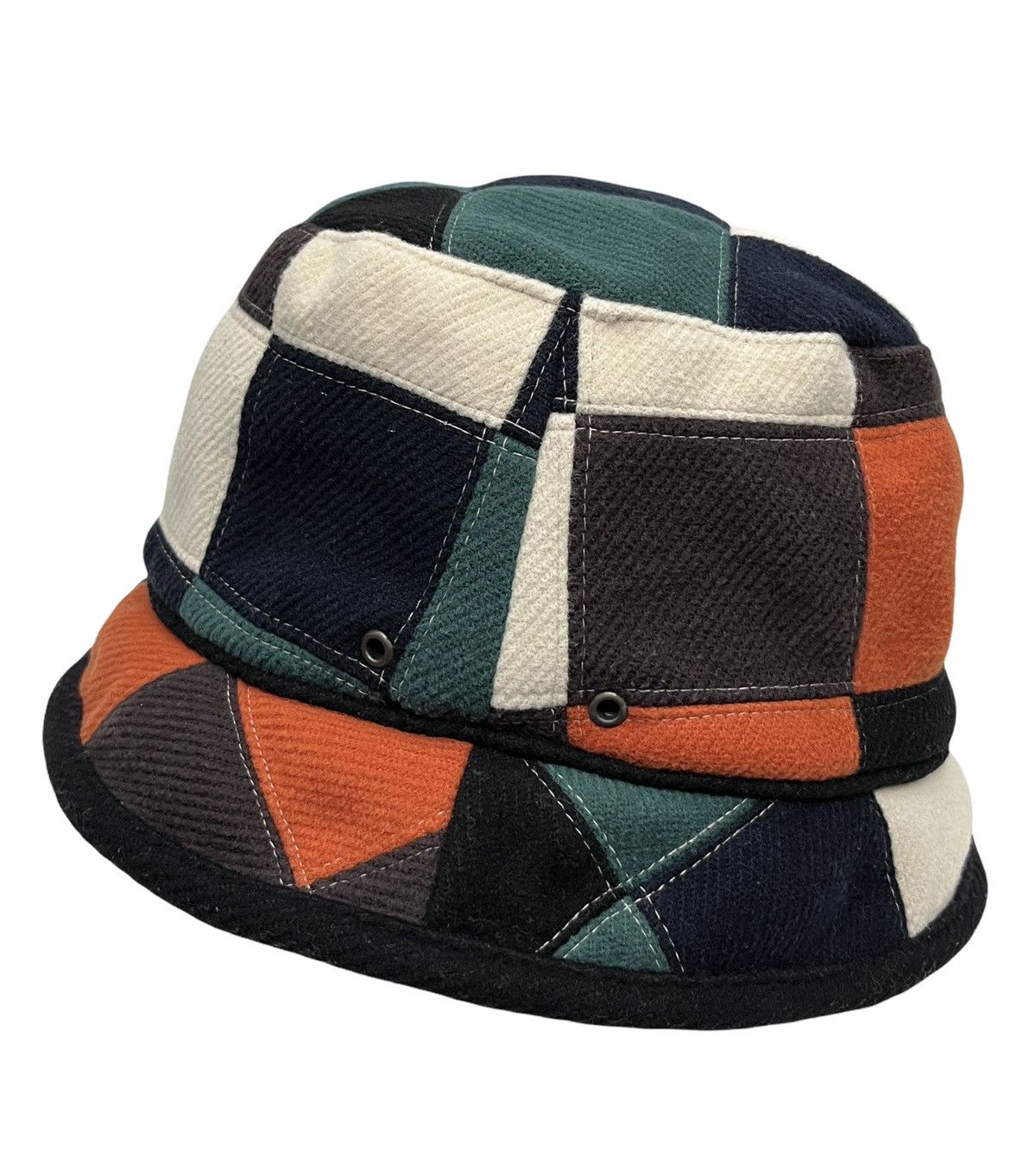 Designer 🔥GRACE Designer Hype Patchwork Marni Style Bucket Hat Size ONE SIZE - 2 Thumbnail