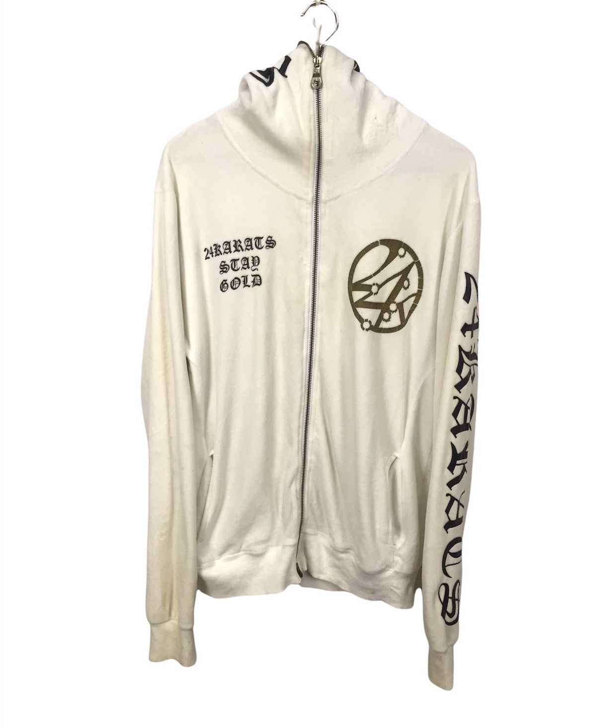 Japanese Brand 24karats hoodie zipper Size US M / EU 48-50 / 2 - 1 Thumbnail