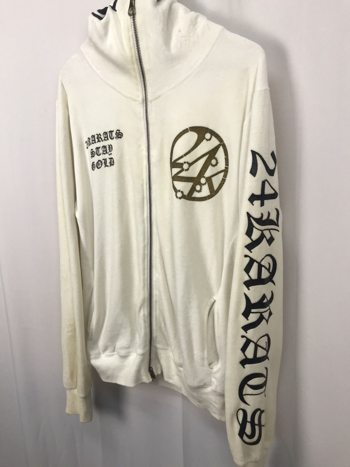 Japanese Brand 24karats hoodie zipper Size US M / EU 48-50 / 2 - 5 Thumbnail