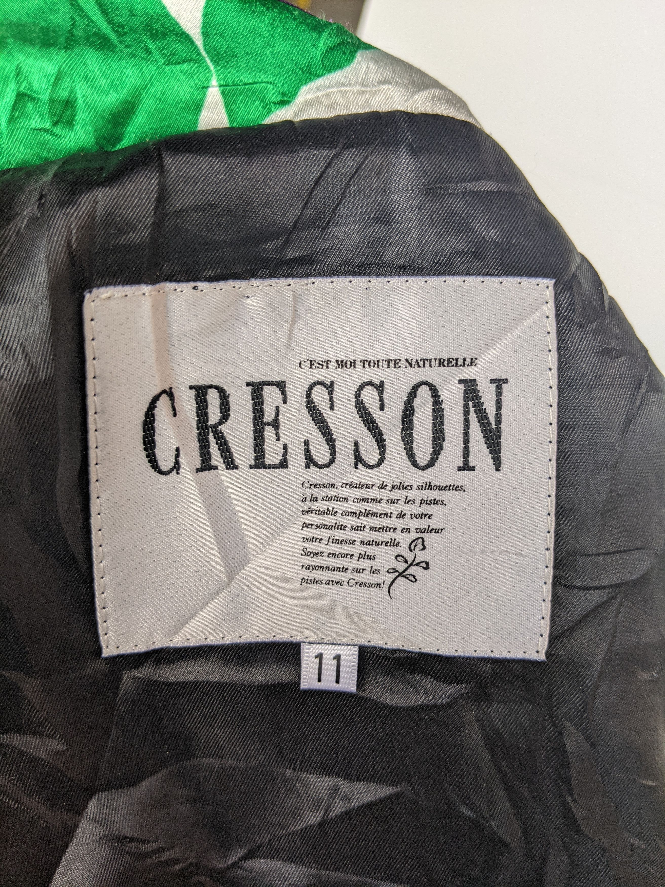 Vintage Vintage Cresson Crop Floral Ski Jacket Size L / US 10 / IT 46 - 9 Thumbnail