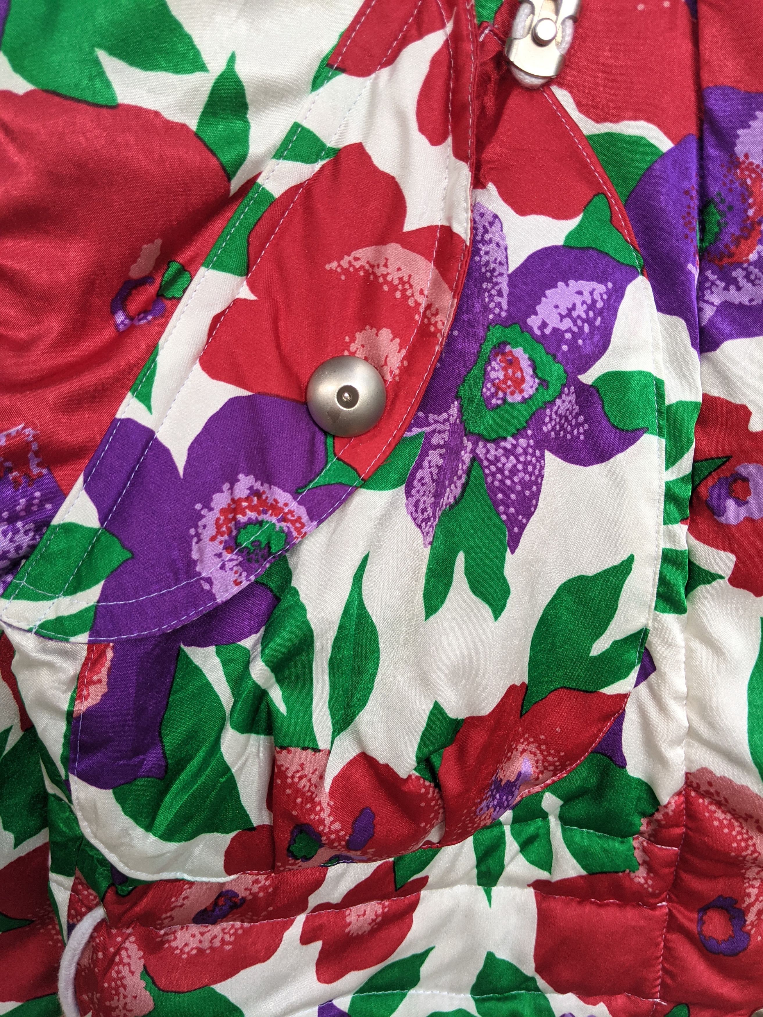 Vintage Vintage Cresson Crop Floral Ski Jacket Size L / US 10 / IT 46 - 6 Thumbnail