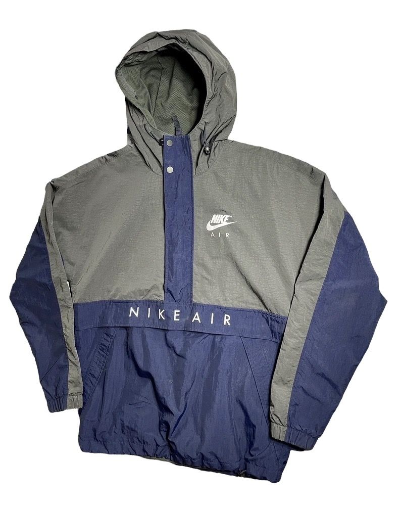 Pre-owned Nike Air Jacket In Navy/grey