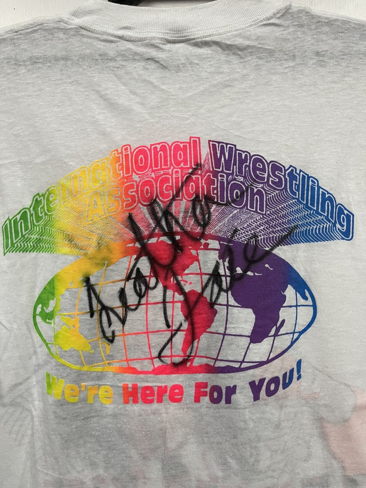 Vintage × WCW/nWo × WWF Rare Vintage 80s Leather Face International Wrestling Shirt Size US L / EU 52-54 / 3 - 5 Thumbnail