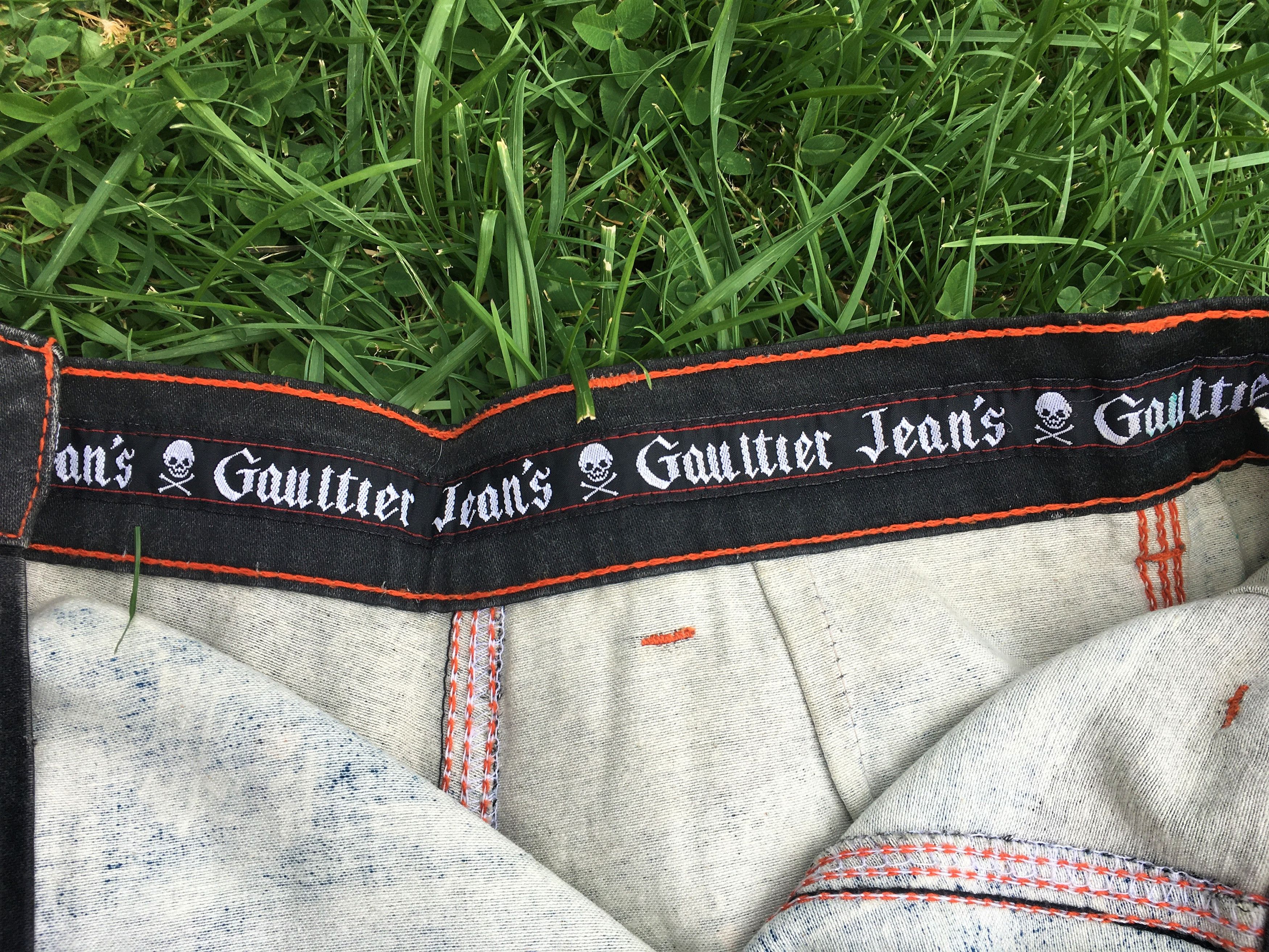 Jean Paul Gaultier Jean Paul Gaultier Denim Jeans Optic Opctical Illusion Skirt Size 26" / US 2 / IT 38 - 16 Thumbnail